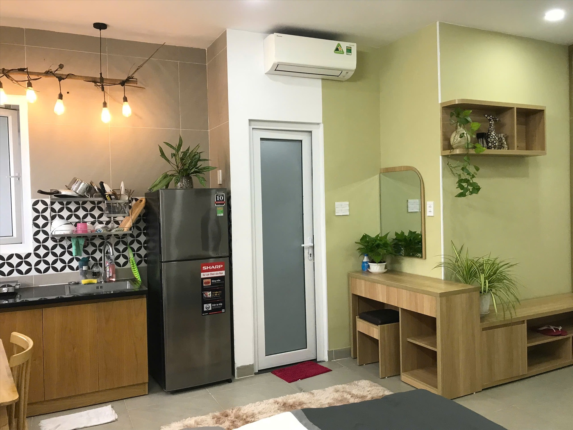 Phòng trọ Studio 27m2 tại Your Home Nhất Chi Mai - Tân Bình - Phòng ngủ