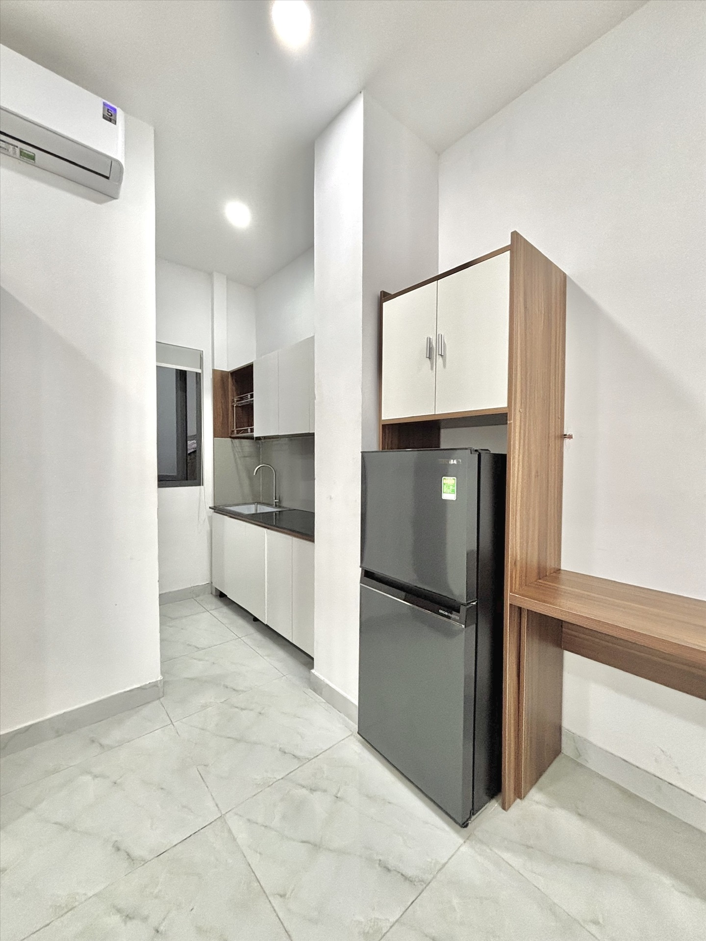 Phòng trọ Studio 30m2 tại CH Home Phan Bội Châu - Bình Thạnh - Phòng bếp