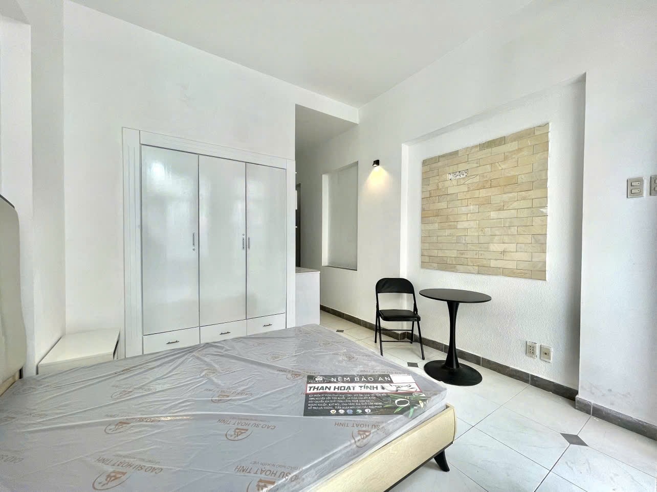 Phòng trọ Studio 25m2 tại Bhome Nguyễn Hữu Cảnh - Bình Thạnh - Phòng ngủ