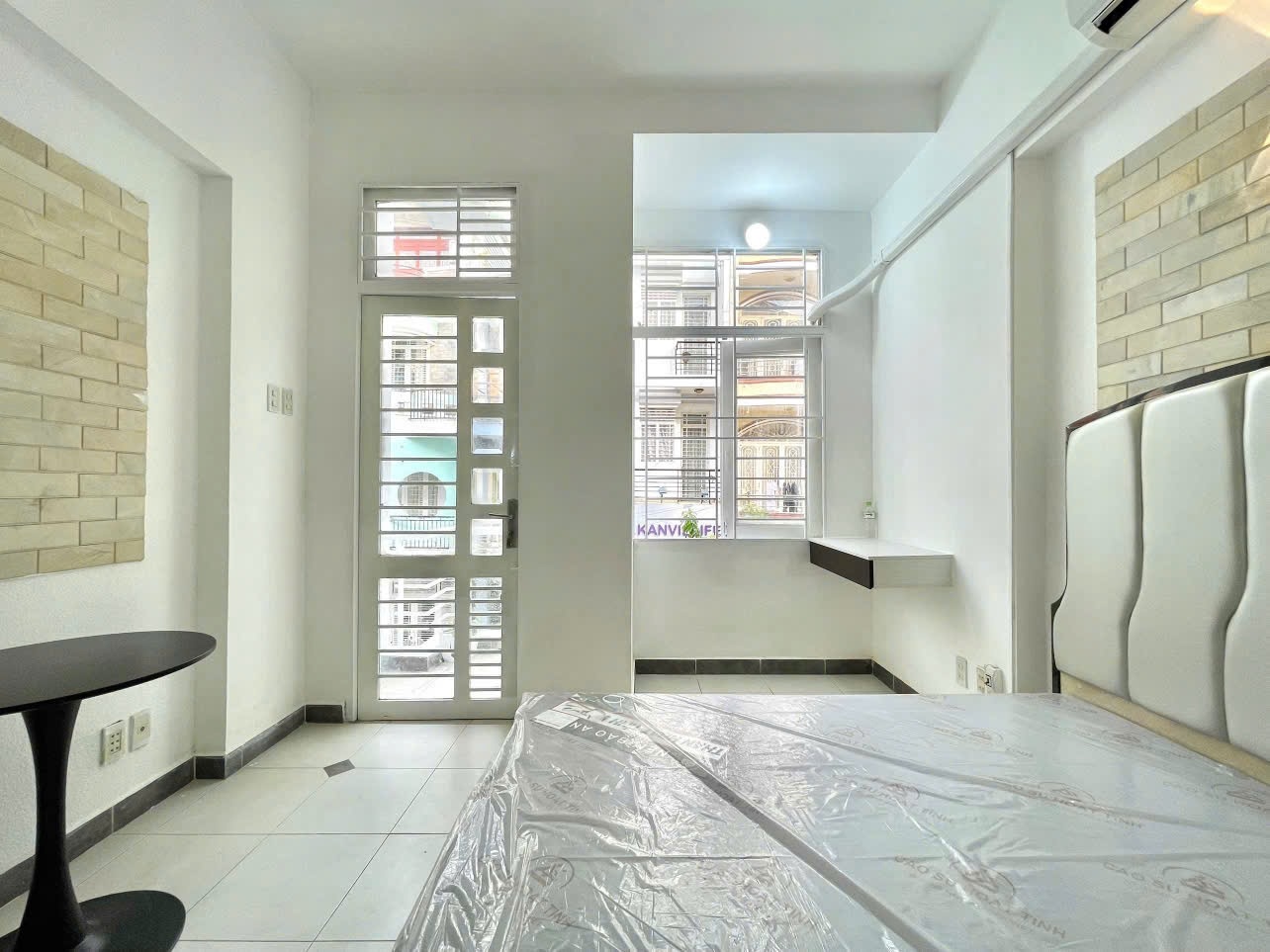 Phòng trọ Studio 25m2 tại Bhome Nguyễn Hữu Cảnh - Bình Thạnh - Phòng ngủ