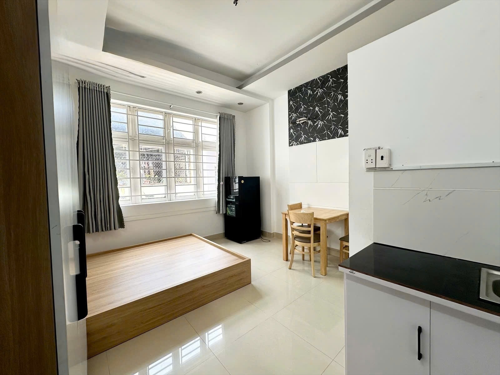 Phòng trọ Studio 25m2 tại CM Home Quang Trung - Gò Vấp - Phòng khách