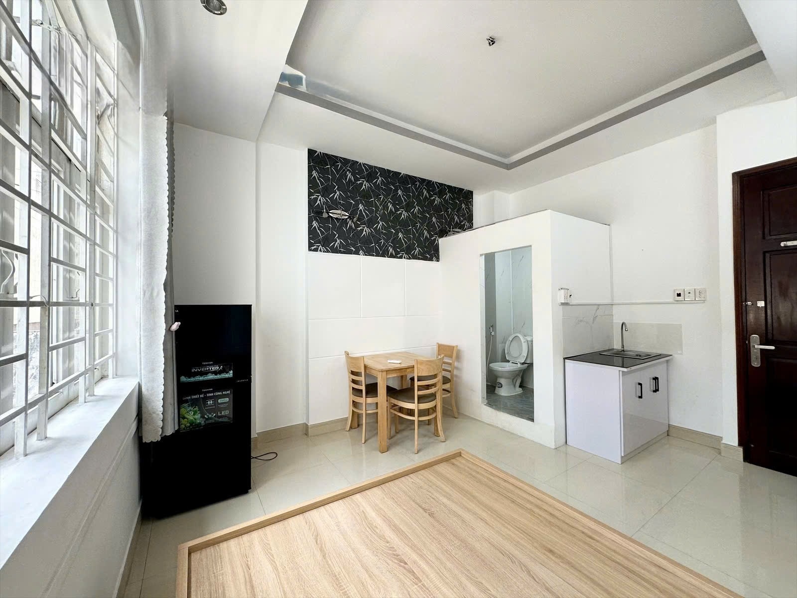Phòng trọ Studio 25m2 tại CM Home Quang Trung - Gò Vấp - Phòng ngủ