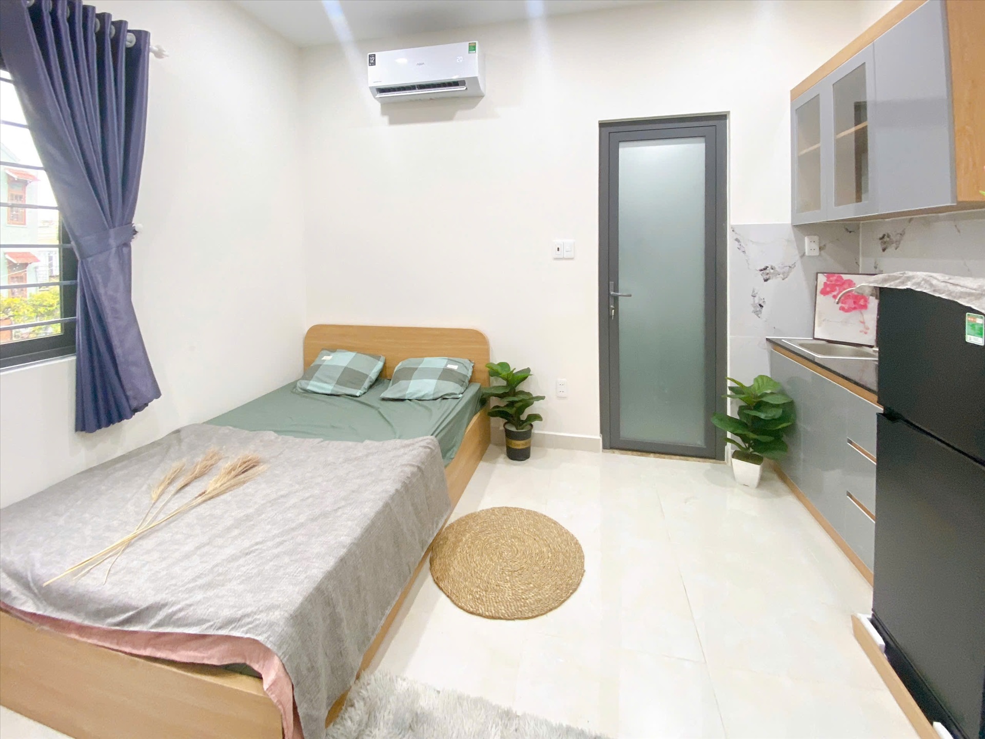 Phòng trọ Studio 25m2 tại AT Home Âu Cơ - Tân Bình - Phòng ngủ