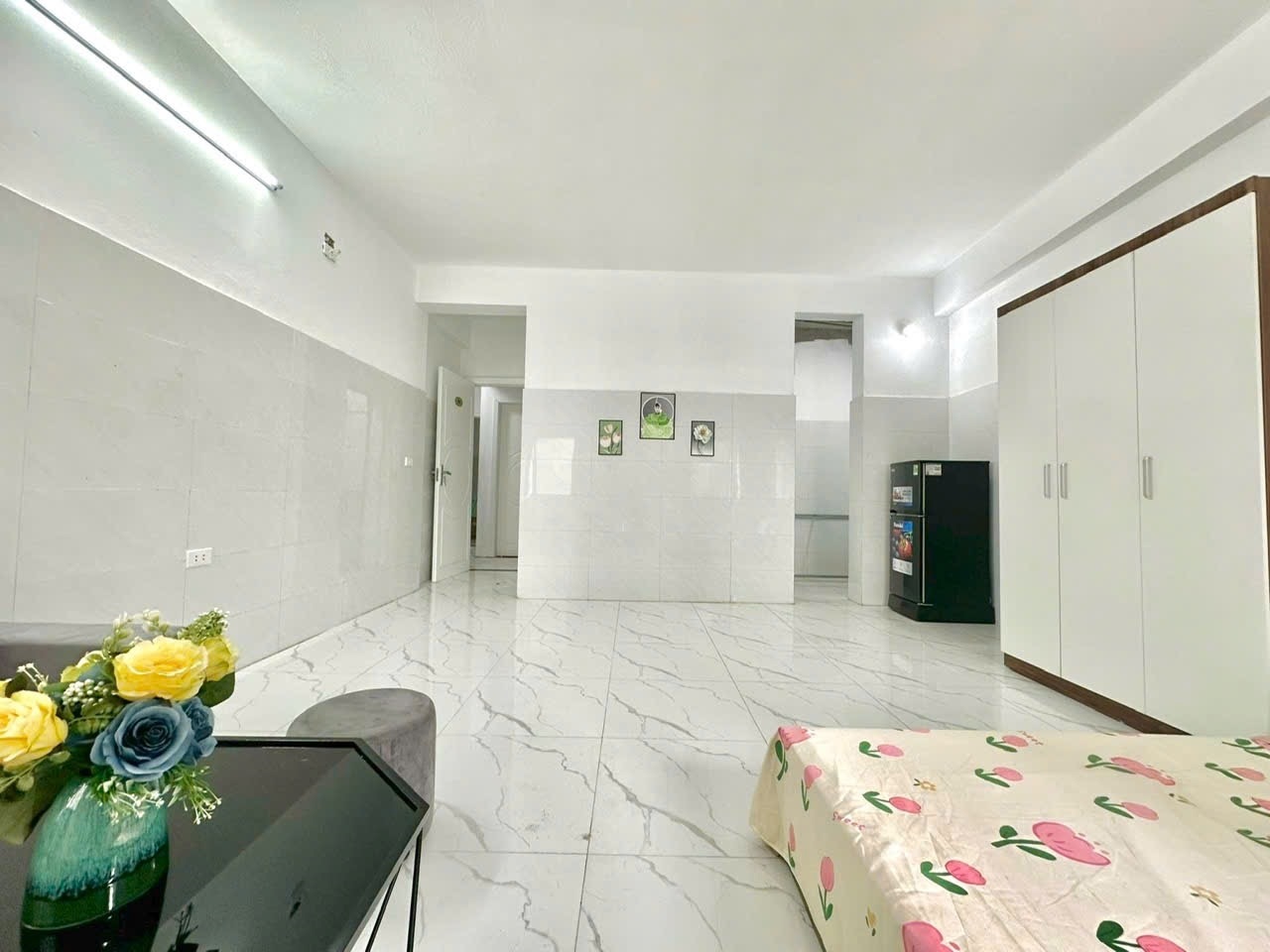 Phòng trọ Studio 30m2 tại Timehouse 2 Kiều Mai - Bắc Từ Liêm - Phòng khách