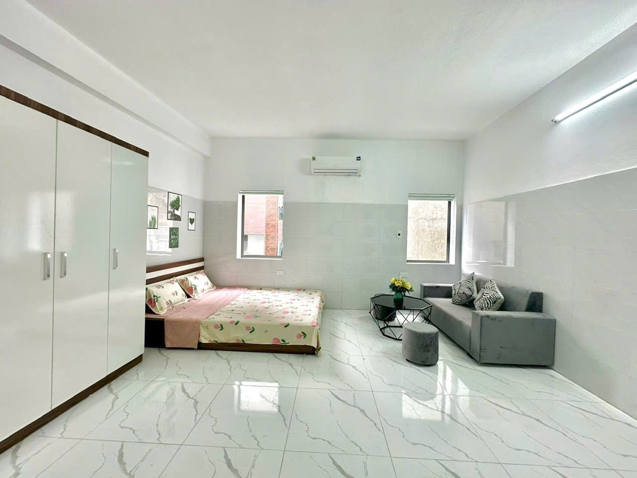Phòng trọ Studio 30m2 tại Timehouse 2 Kiều Mai - Bắc Từ Liêm - Phòng ngủ