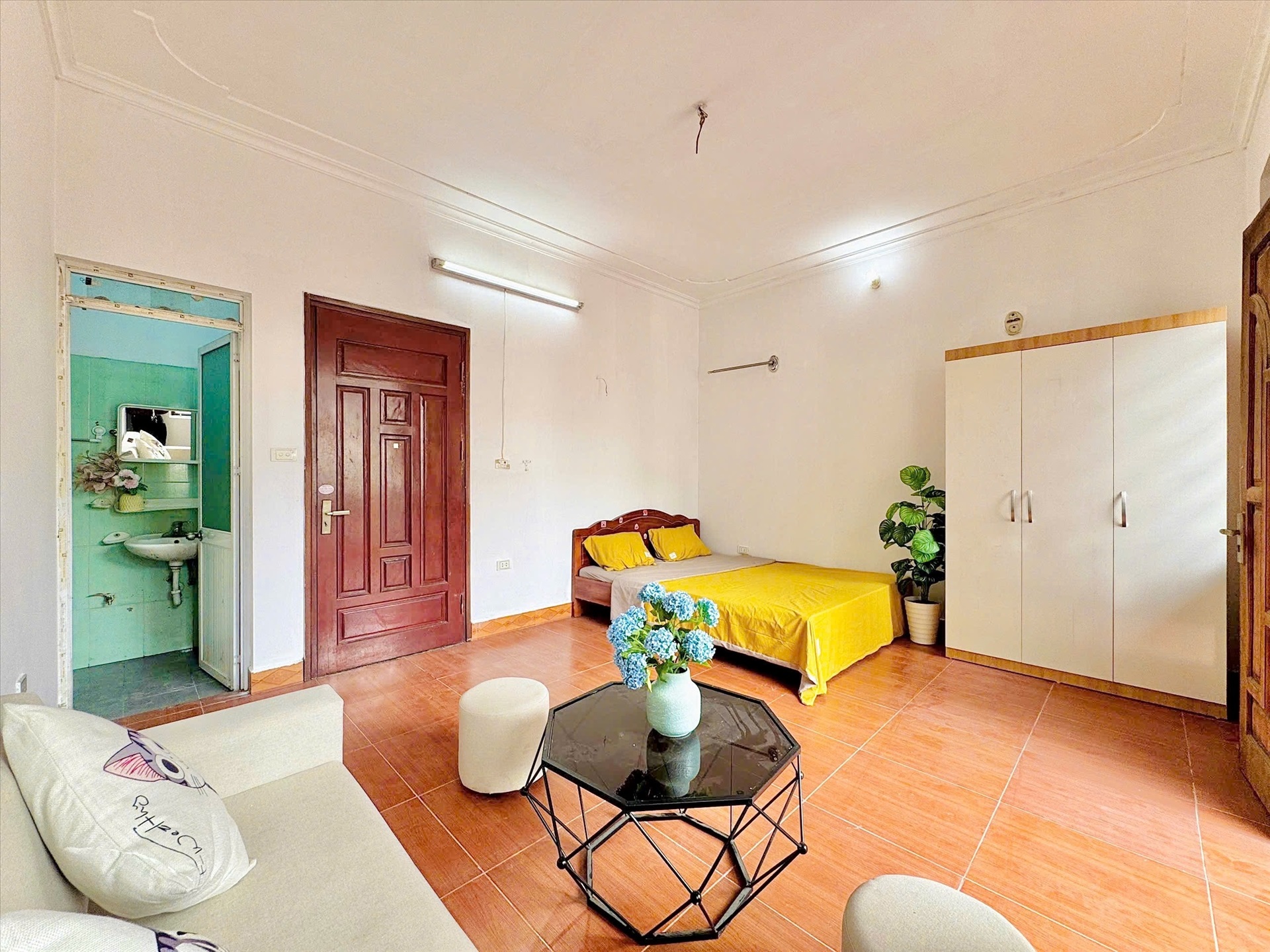 Phòng trọ Studio 25m2 tại Time House 7 Cổ Nhuế - Bắc Từ Liêm - Phòng ngủ