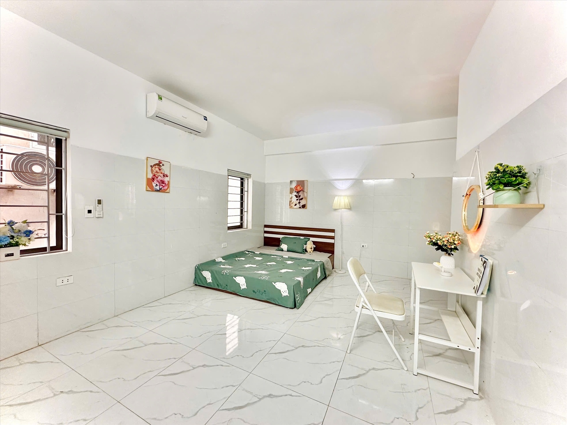 Phòng trọ Studio 30m2 tại Timehouse 2 Kiều Mai - Bắc Từ Liêm - Phòng ngủ