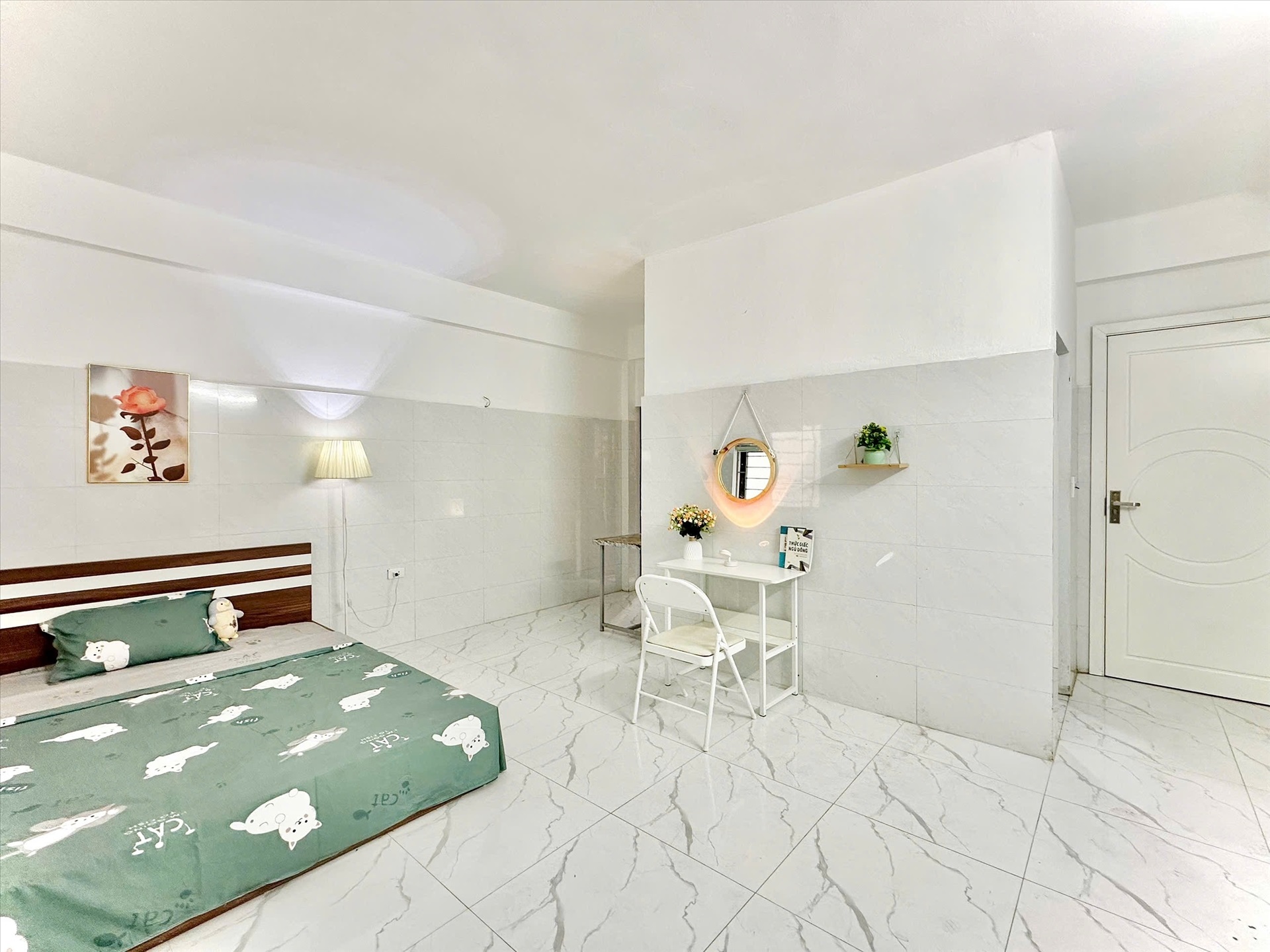 Phòng trọ Studio 30m2 tại Timehouse 2 Kiều Mai - Bắc Từ Liêm - Phòng ngủ