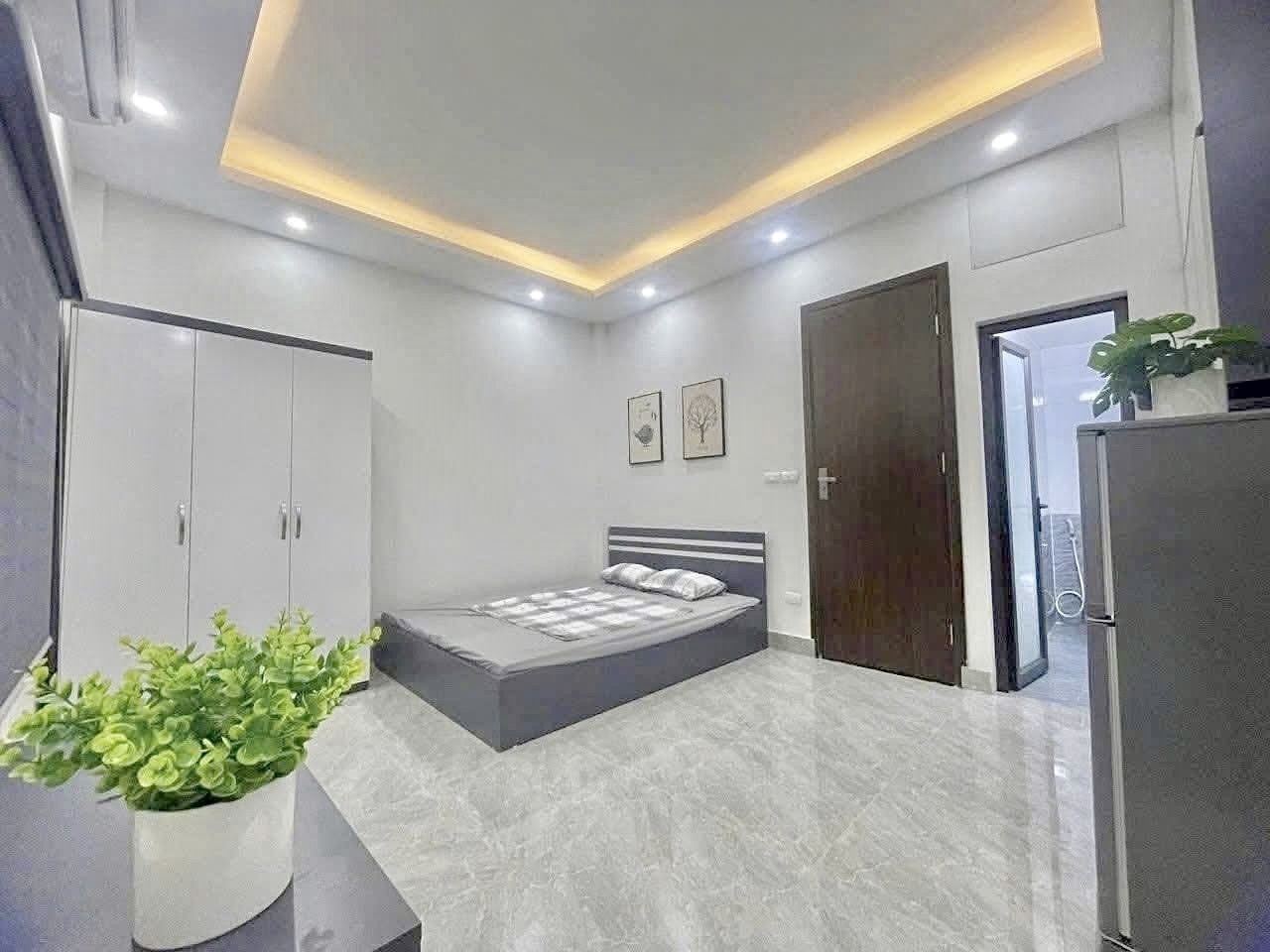 Phòng trọ Studio 25m2 tại Timehouse 6 Phú Mỹ - Nam Từ Liêm - Phòng ngủ
