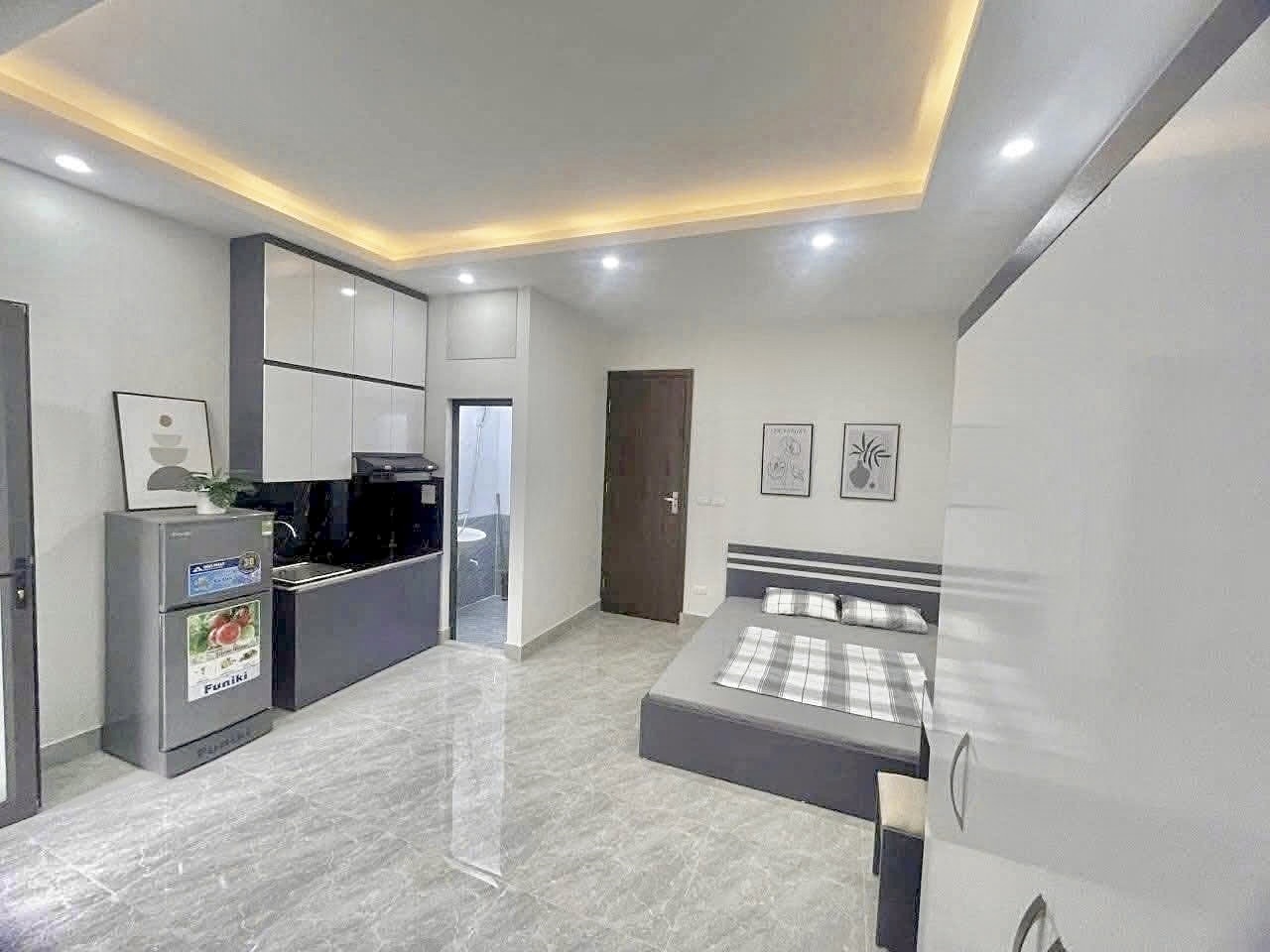 Phòng trọ Studio 27m2 tại Timehouse 6 Phú Mỹ - Nam Từ Liêm - Phòng ngủ
