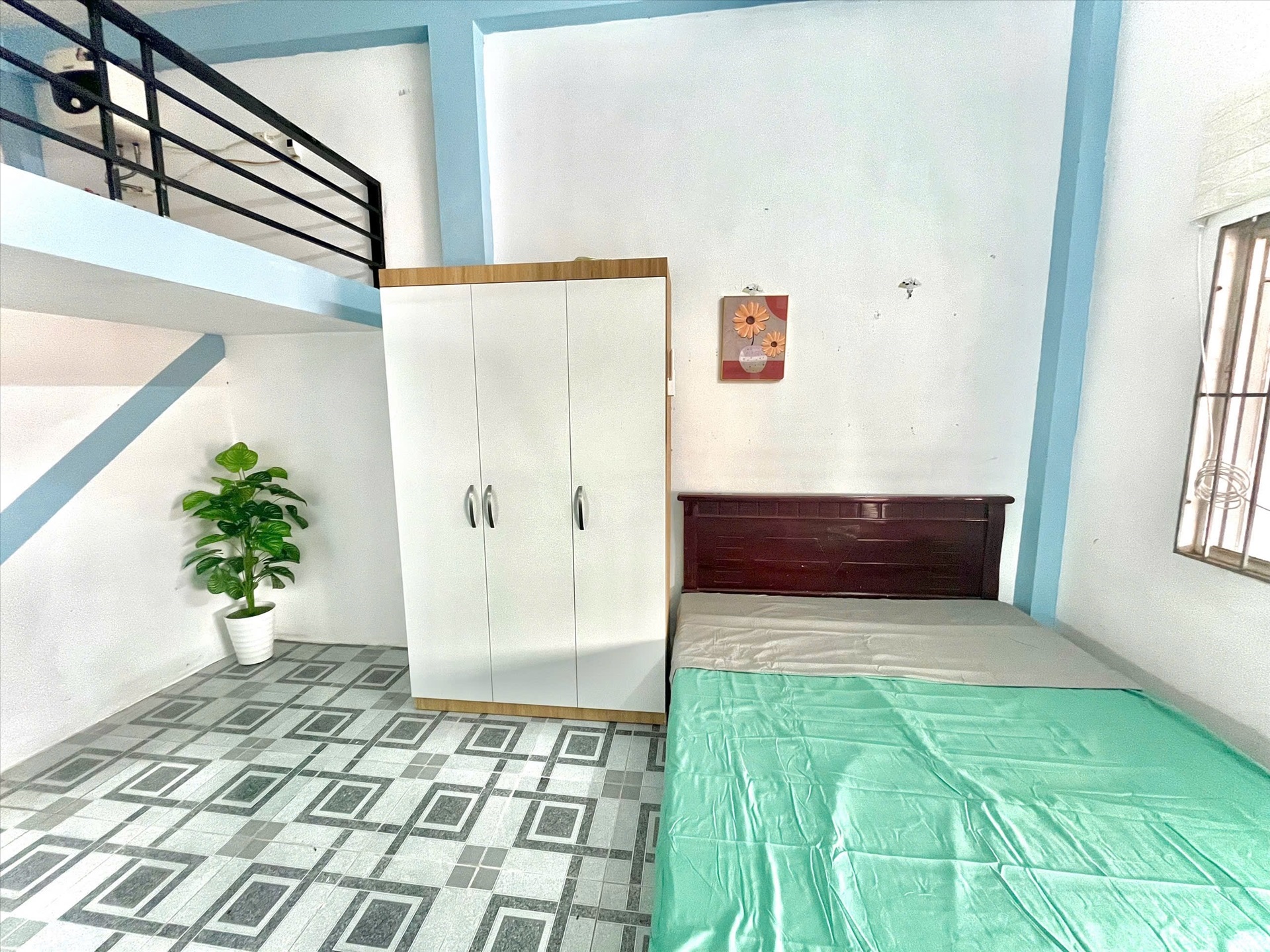 Phòng trọ Duplex 25m2 tại Time House 6 Cổ Nhuế - Bắc Từ Liêm - Phòng ngủ