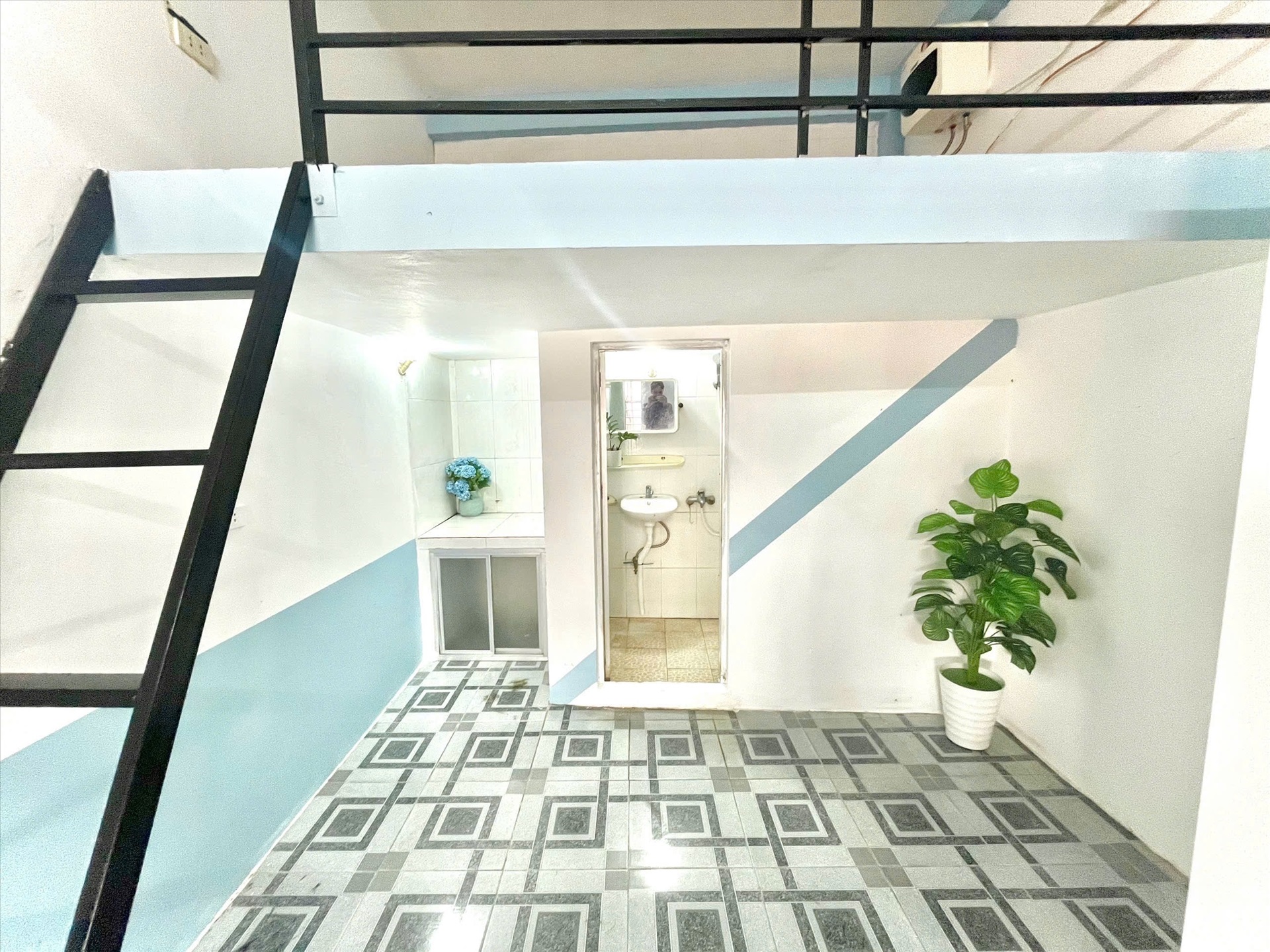 Phòng trọ Duplex 25m2 tại Time House 6 Cổ Nhuế - Bắc Từ Liêm - Phòng bếp