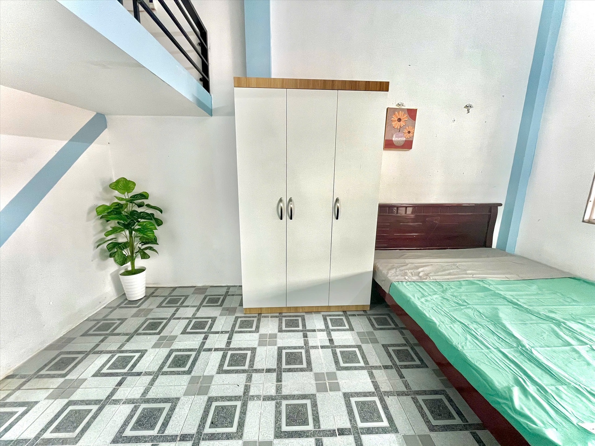 Phòng trọ Duplex 25m2 tại Time House 6 Cổ Nhuế - Bắc Từ Liêm - Phòng ngủ