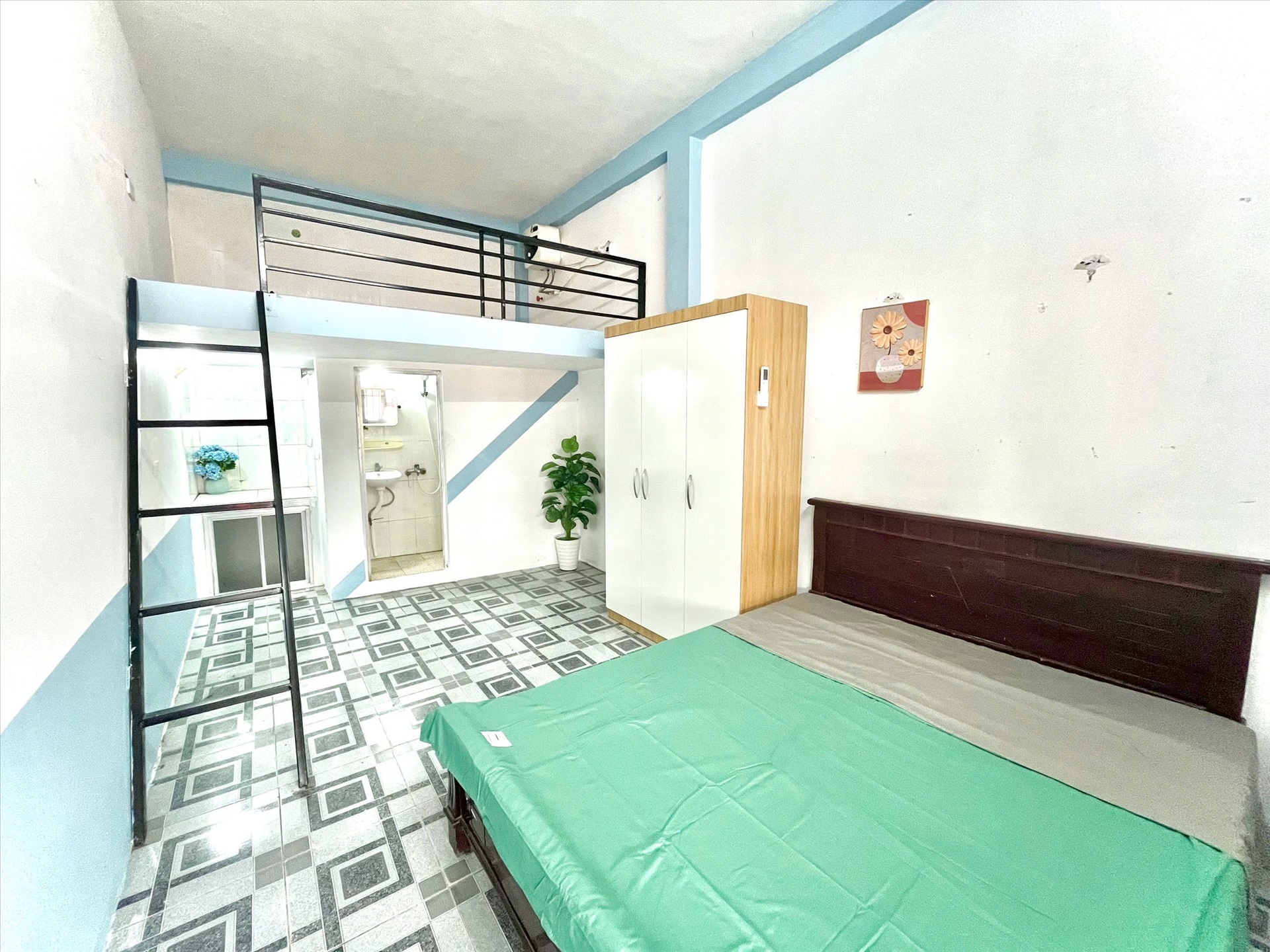 Phòng trọ Duplex 25m2 tại Time House 6 Cổ Nhuế - Bắc Từ Liêm - Phòng ngủ