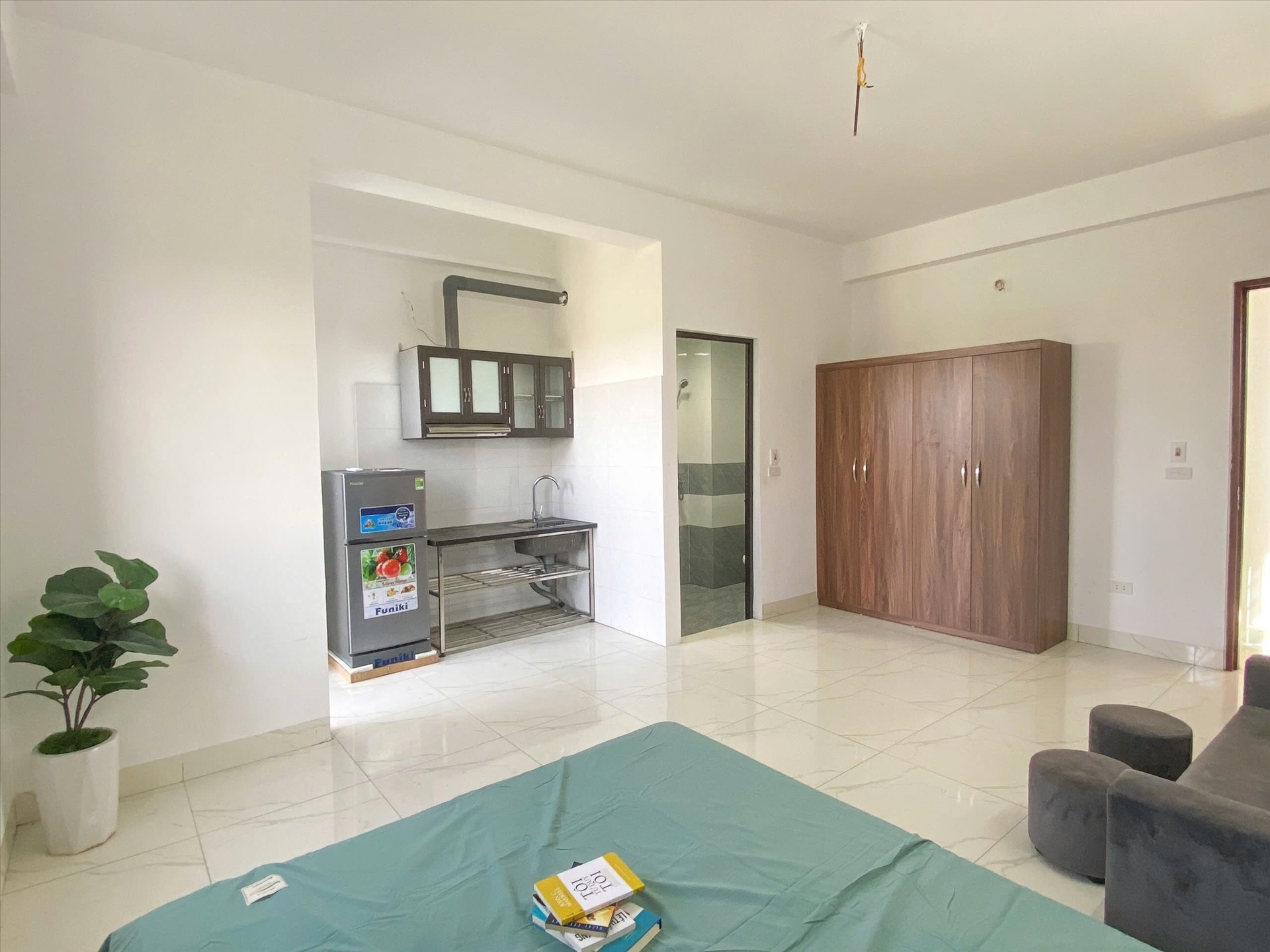 Phòng trọ Studio 30m2 tại Timehouse Nguyễn Đạo An - Bắc Từ Liêm - Phòng bếp