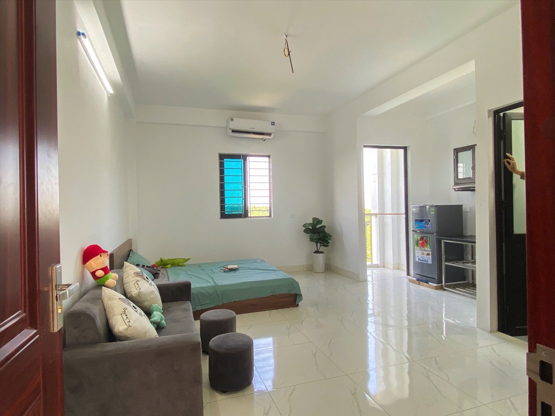 Phòng trọ Studio 30m2 tại Timehouse Nguyễn Đạo An - Bắc Từ Liêm - Phòng ngủ
