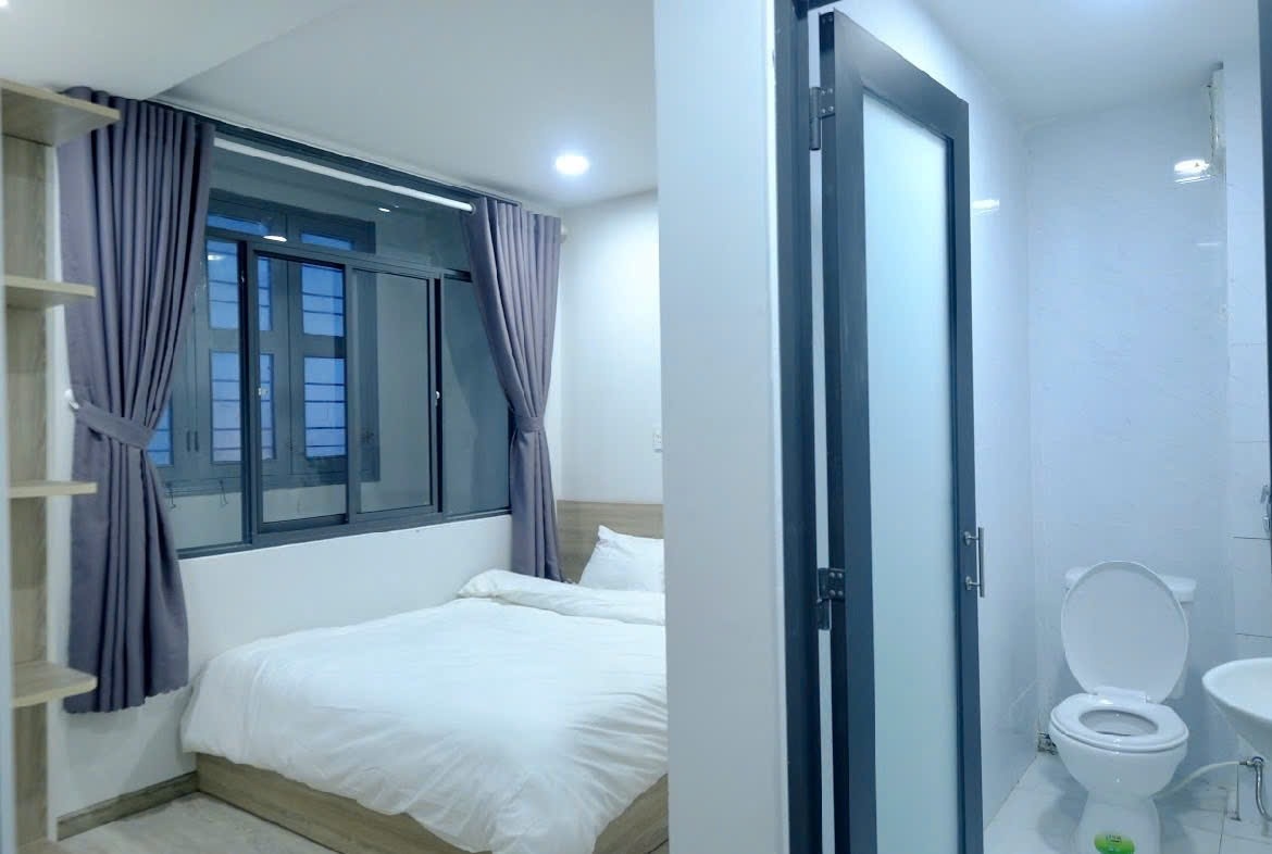 Phòng trọ Studio 25m2 tại CM House  Hai Bà Trưng - Quận 3 - Phòng ngủ