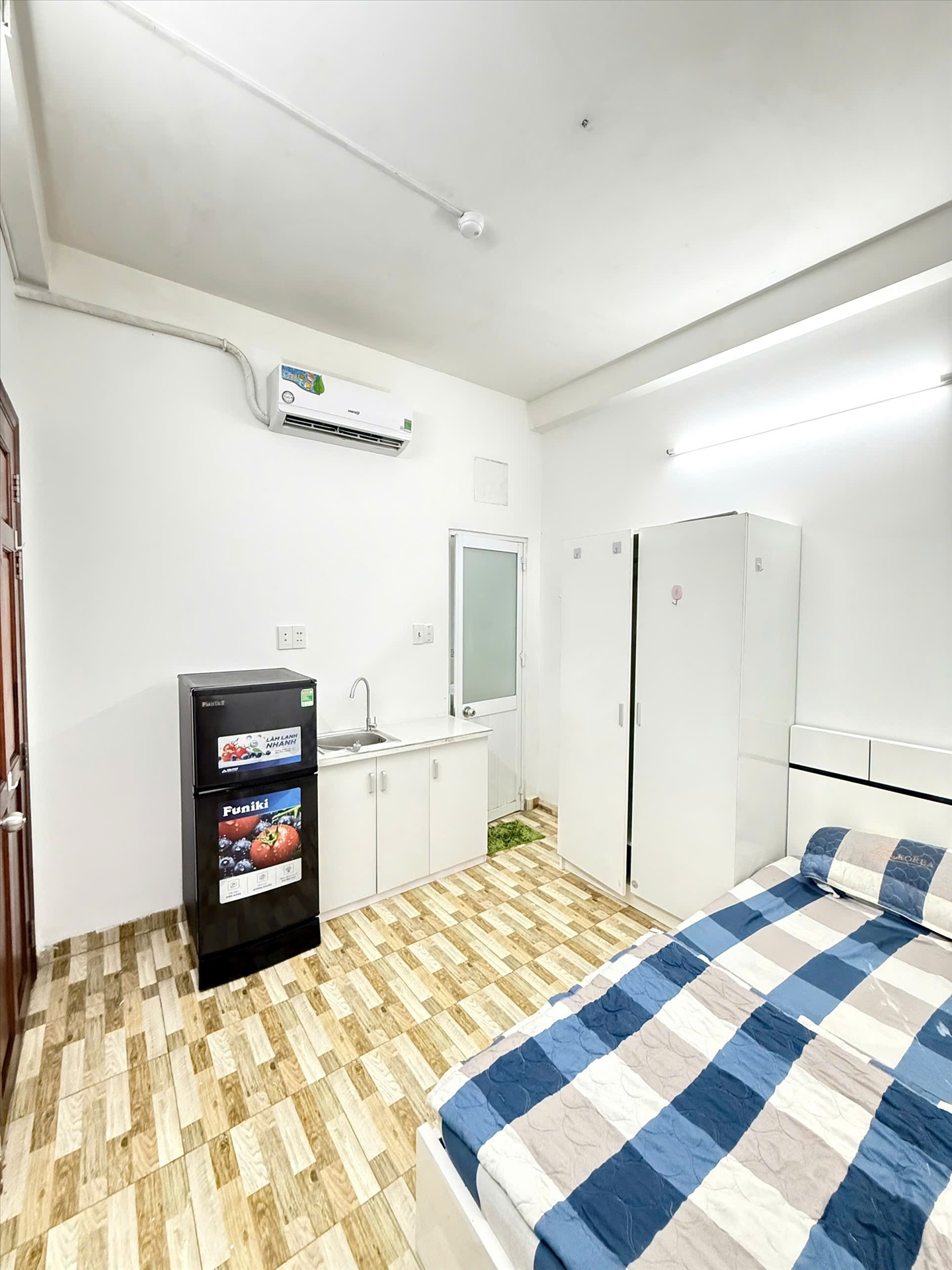 Phòng trọ Studio 25m2 tại GUHOME Cô Bắc - Phú Nhuận - Phòng ngủ