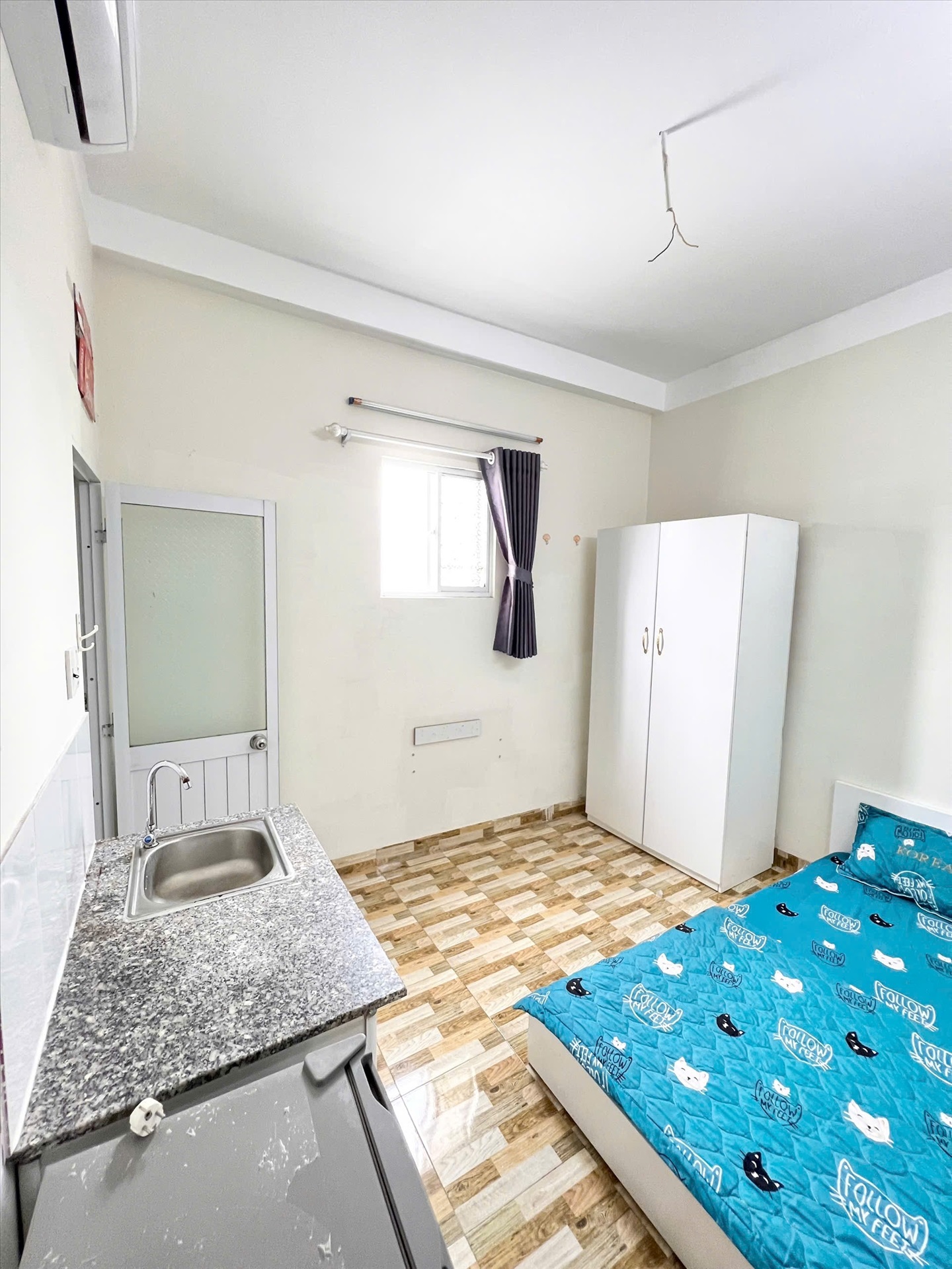 Phòng trọ Studio 25m2 tại GUHOME Cô Bắc - Phú Nhuận - Phòng ngủ