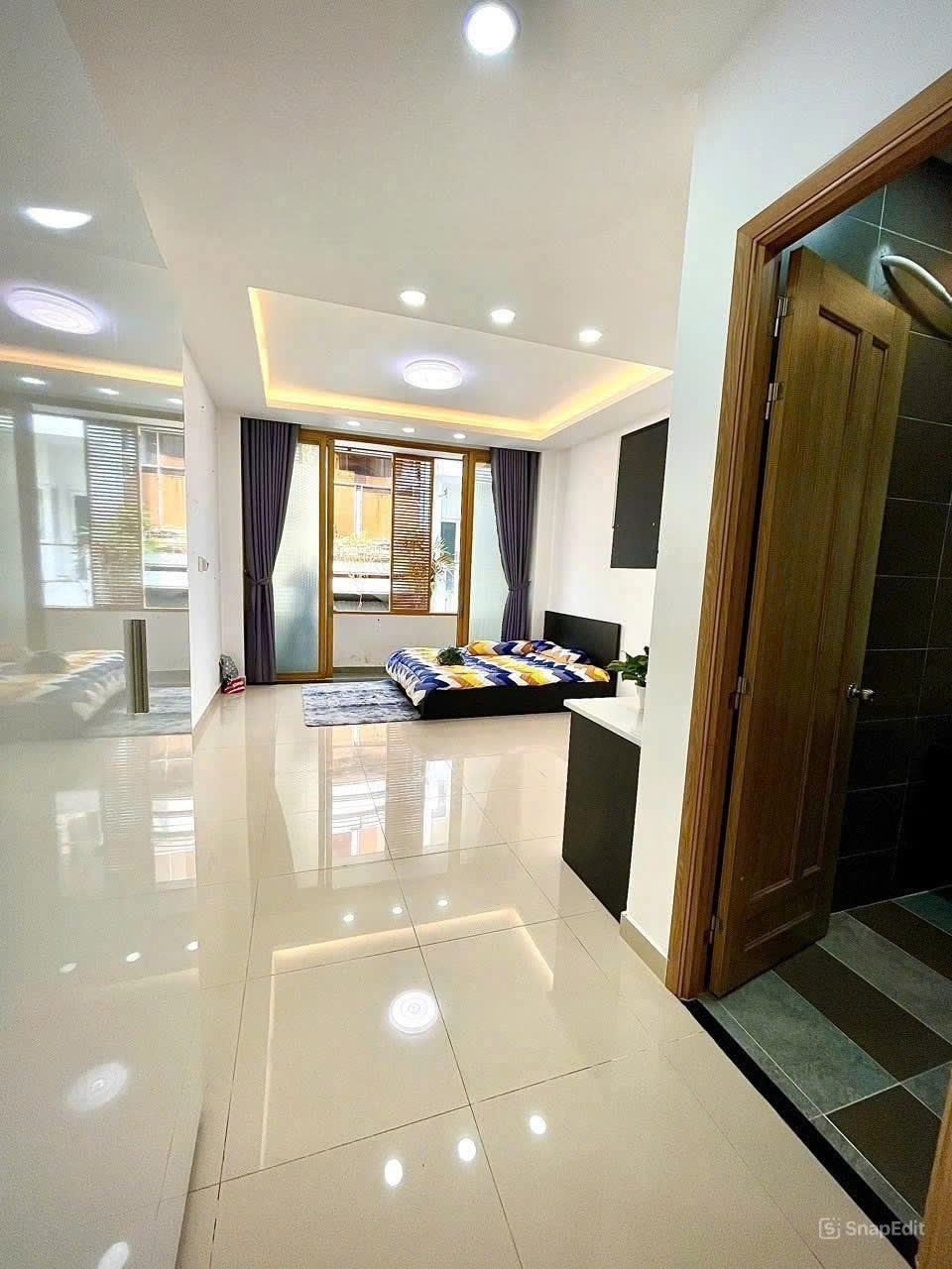 Phòng trọ Studio 35m2 tại Anh Ng House Lê Văn Sỹ - Quận 3 - Phòng ngủ