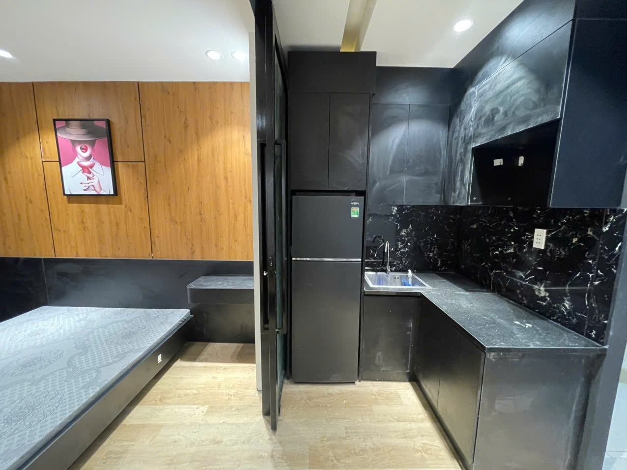Phòng trọ 1 Phòng ngủ 35m2 tại AK Home Tân Cảng - Bình Thạnh - Phòng bếp