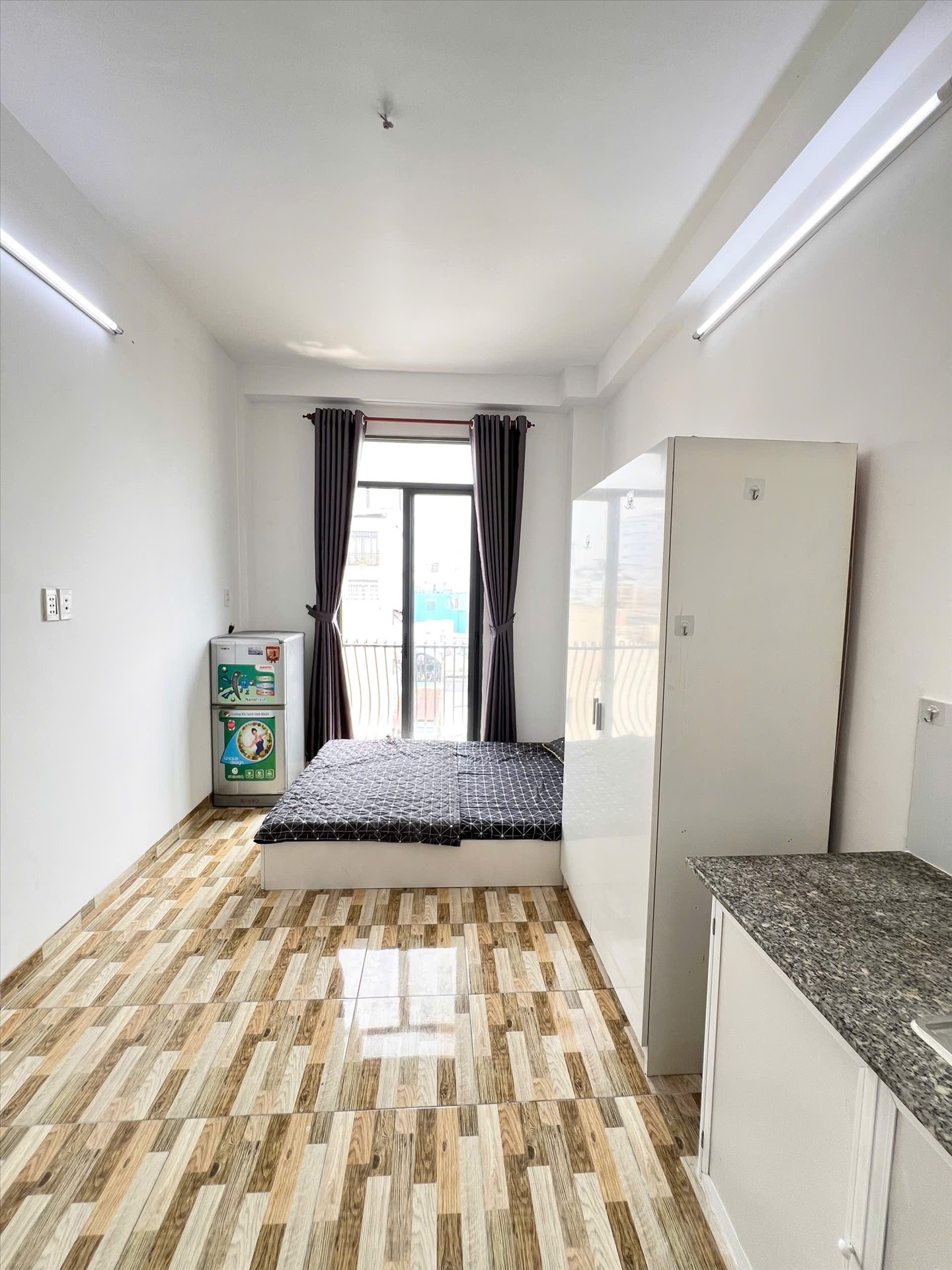 Phòng trọ Studio 25m2 tại GUHOME Cô Bắc - Phú Nhuận - Phòng ngủ