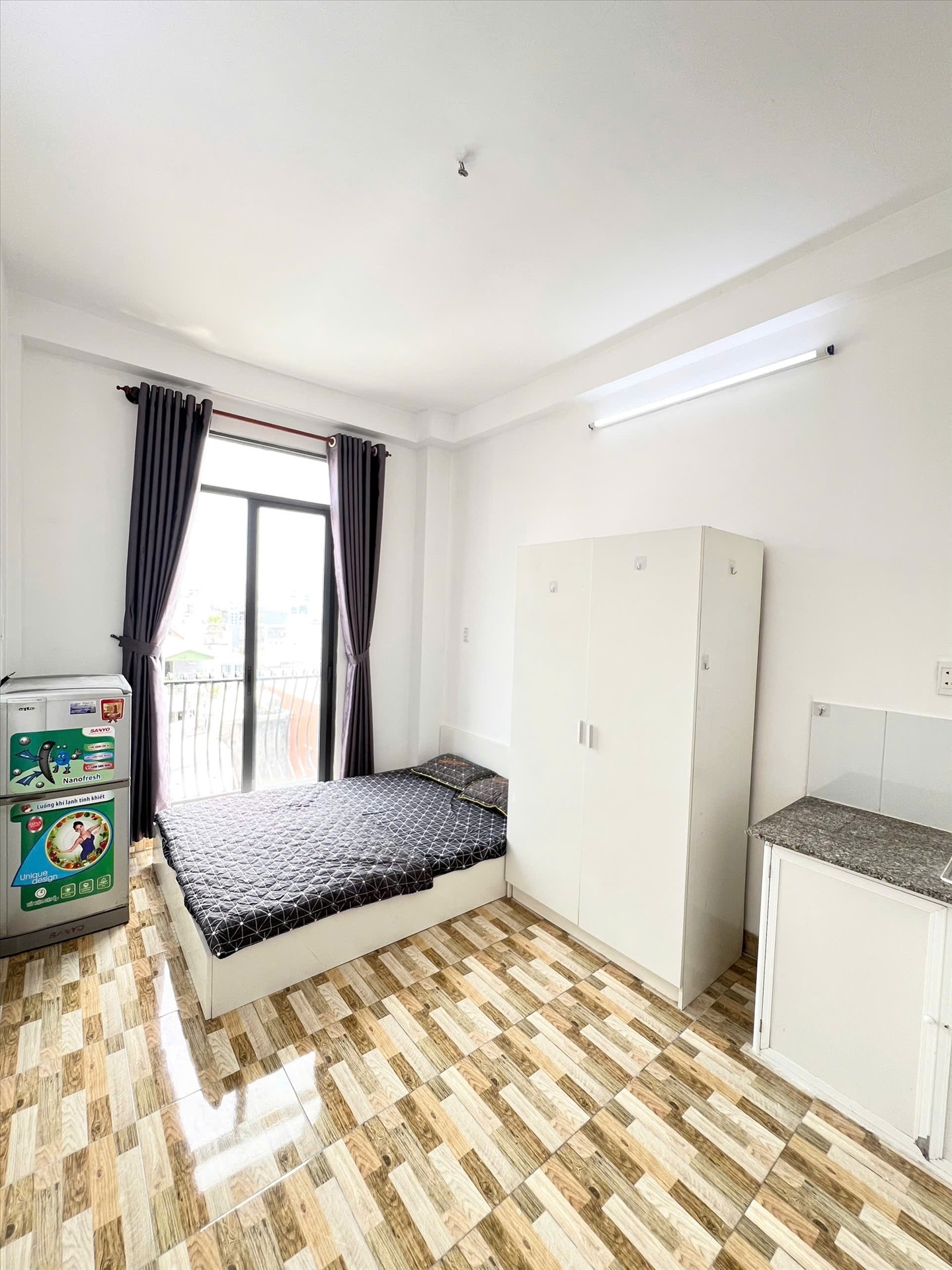 Phòng trọ Studio 25m2 tại GUHOME Cô Bắc - Phú Nhuận - Phòng ngủ