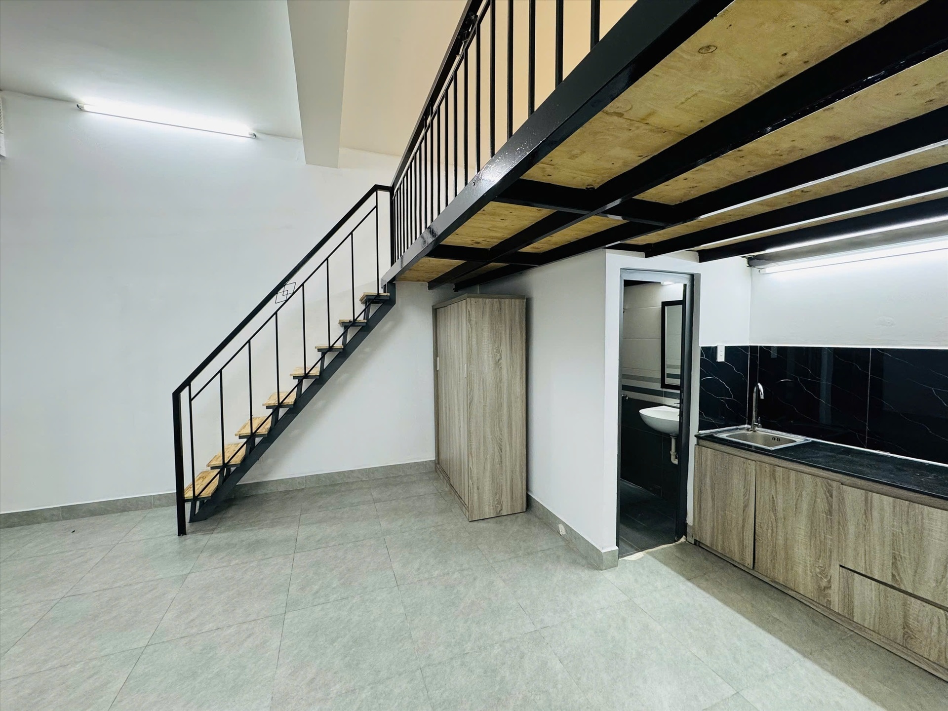 Phòng trọ Duplex 25m2 tại ACHome Tân Hương - Tân Phú - Phòng khách