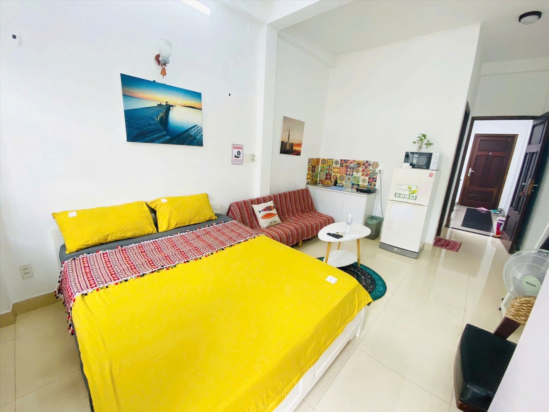 Phòng trọ Studio 30m2 tại Sweet Home Nguyễn Hữu Cảnh - Bình Thạnh - Phòng ngủ