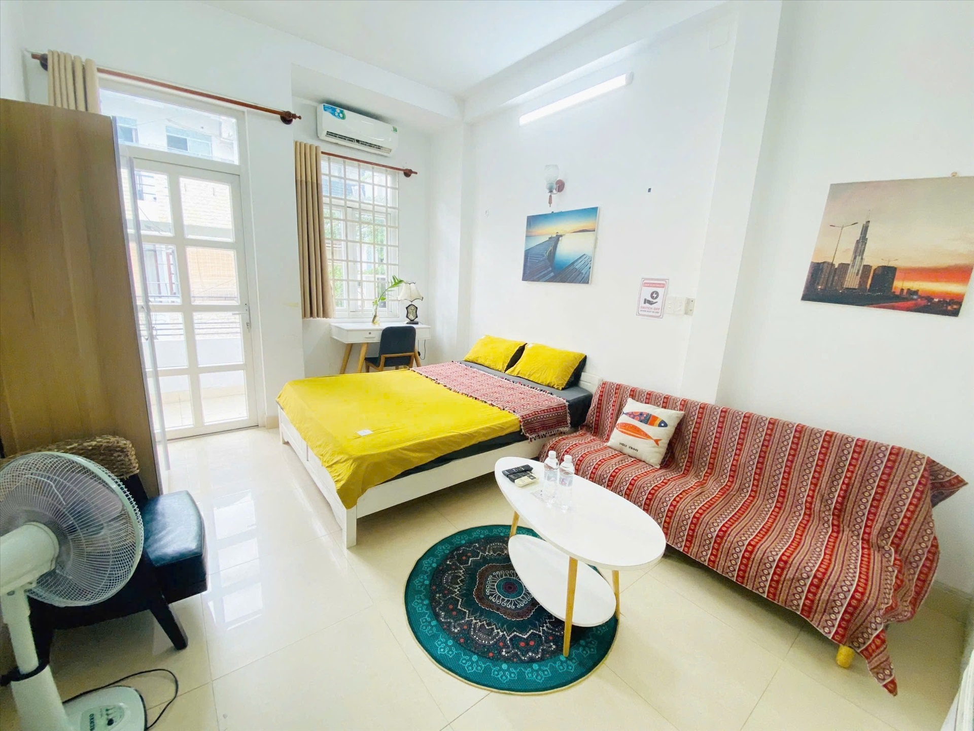 Phòng trọ Studio 30m2 tại Sweet Home Nguyễn Hữu Cảnh - Bình Thạnh - Phòng ngủ