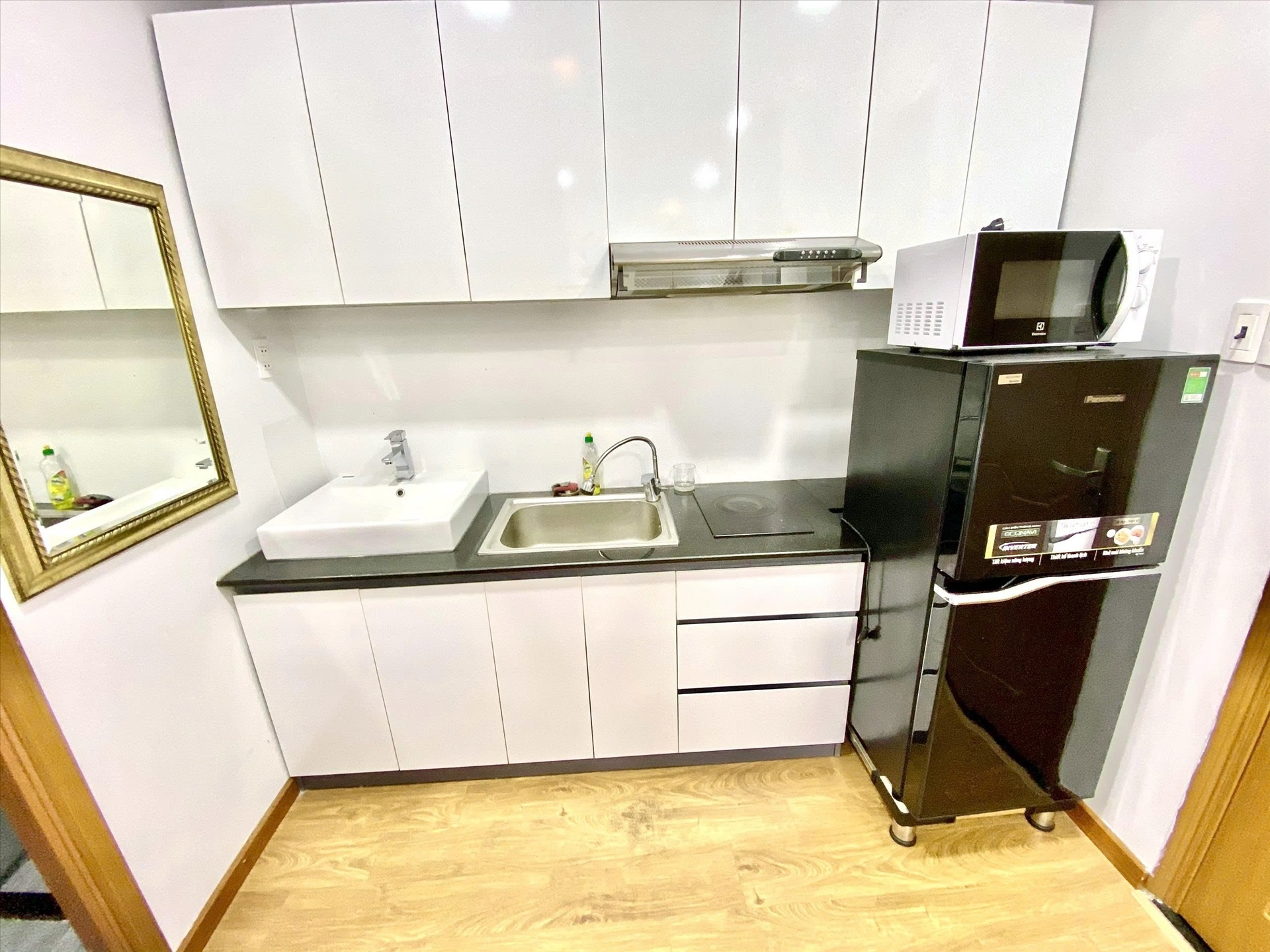 Phòng trọ Studio 30m2 tại Rex Residence Nguyễn Cửu Vân - Bình Thạnh - Phòng bếp