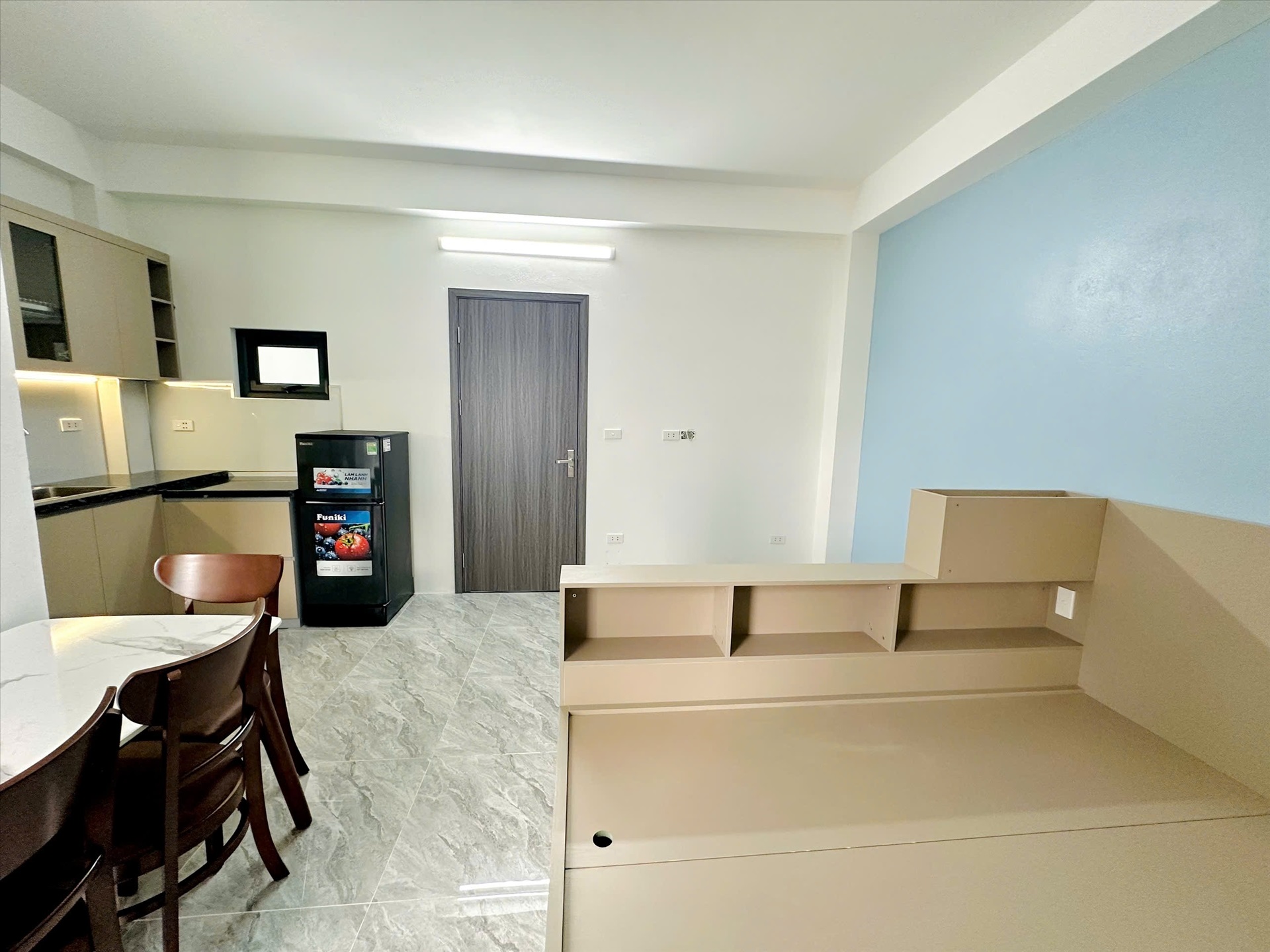 Phòng trọ Studio 30m2 tại  TT House Chùa Láng - Đống Đa - Phòng ngủ