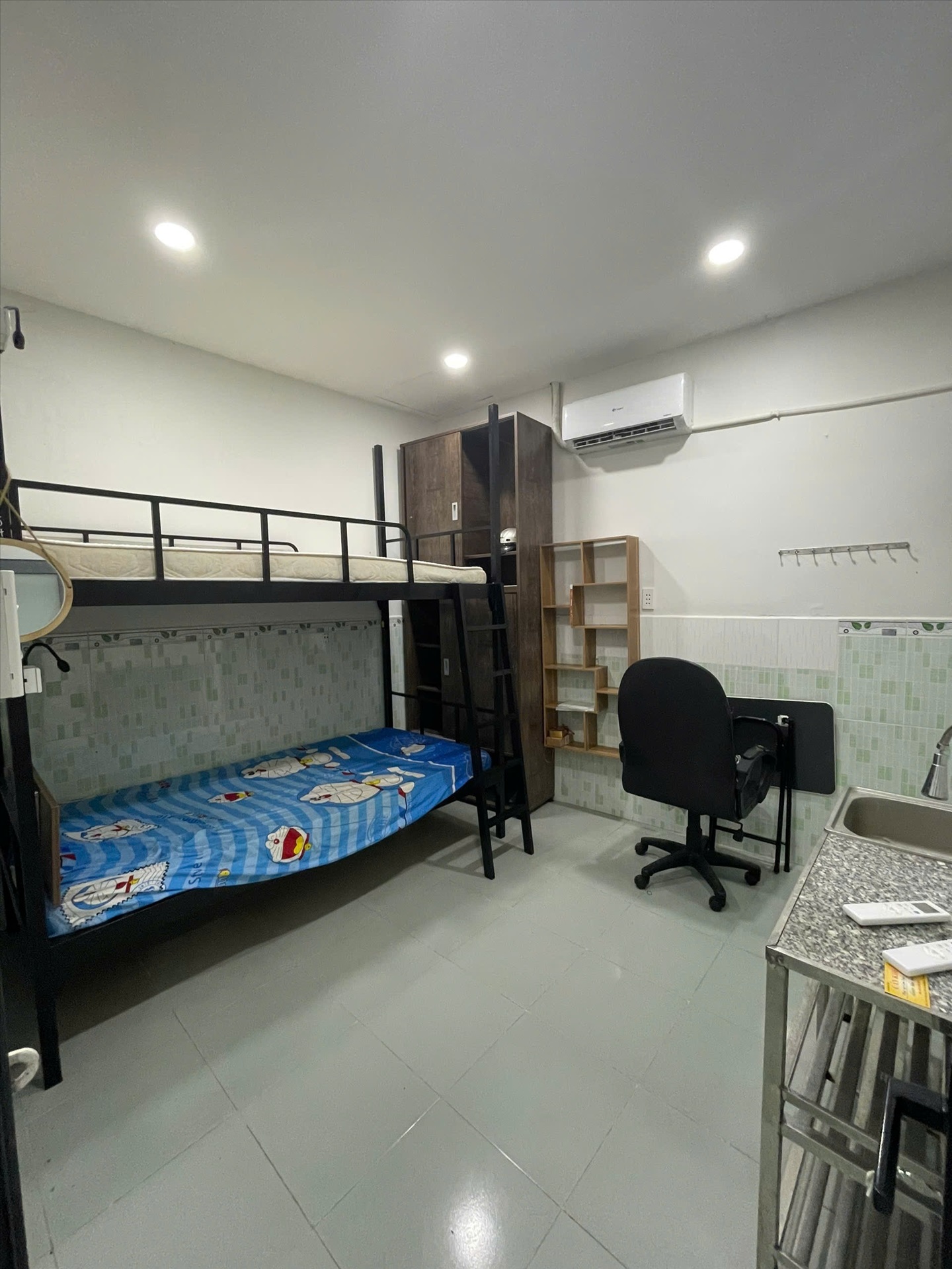 Phòng trọ Studio 25m2 tại Jinjoo Home Âu Cơ - Tân Bình - Phòng ngủ