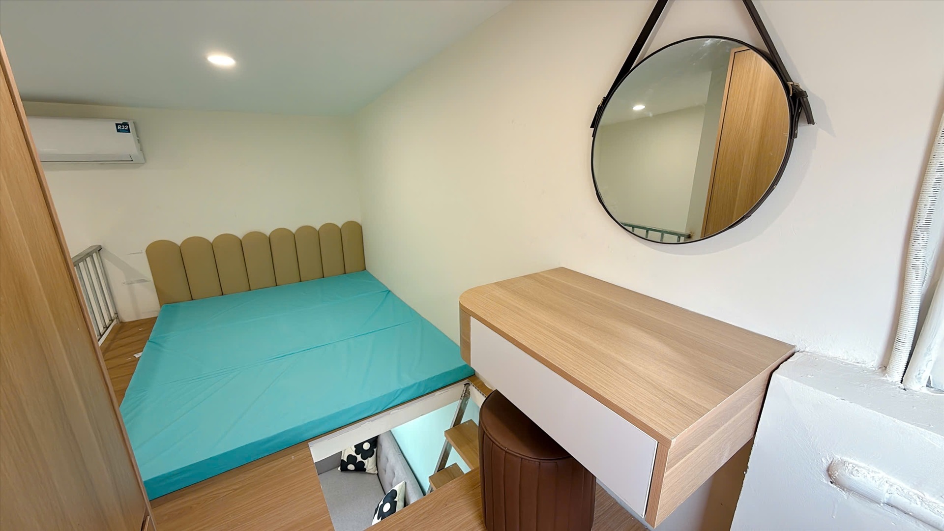 Phòng trọ Duplex 40m2 tại GENZ Home Kim Ngưu - Hai Bà Trưng - Phòng ngủ