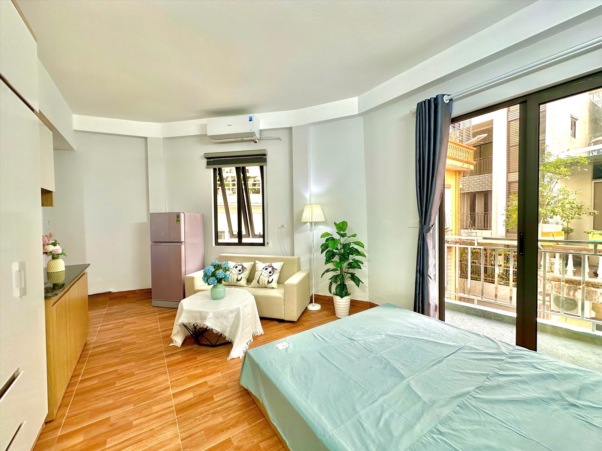 Phòng trọ Studio 30m2 tại Time House 9 Cổ Nhuế -  Bắc Từ Liêm - Phòng khách