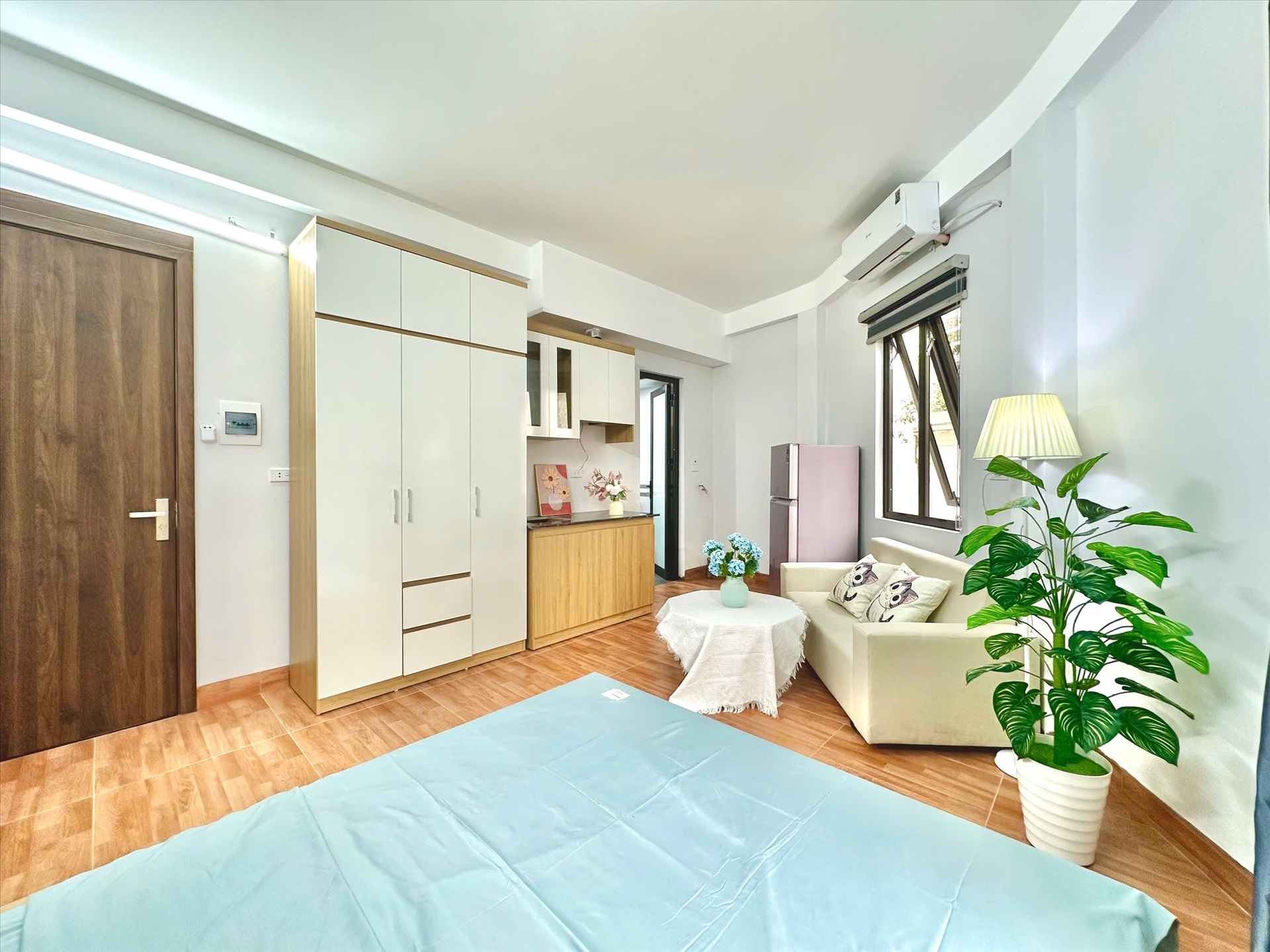 Phòng trọ Studio 30m2 tại Time House 9 Cổ Nhuế -  Bắc Từ Liêm - Phòng bếp