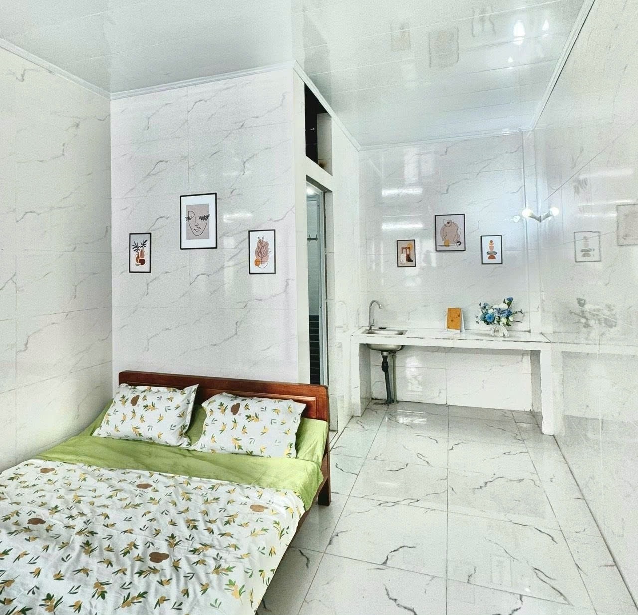 Phòng trọ Studio 25m2 tại Time House 8 Cổ Nhuế - Bắc Từ Liêm - Phòng ngủ