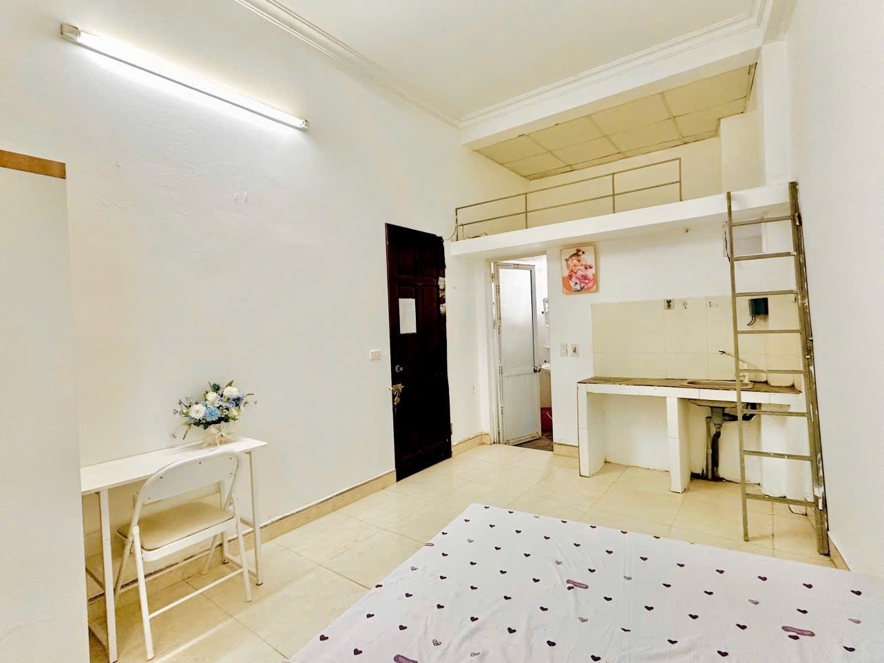 Phòng trọ Studio 25m2 tại Time House Phú Kiều - Bắc Từ Liêm - Phòng bếp