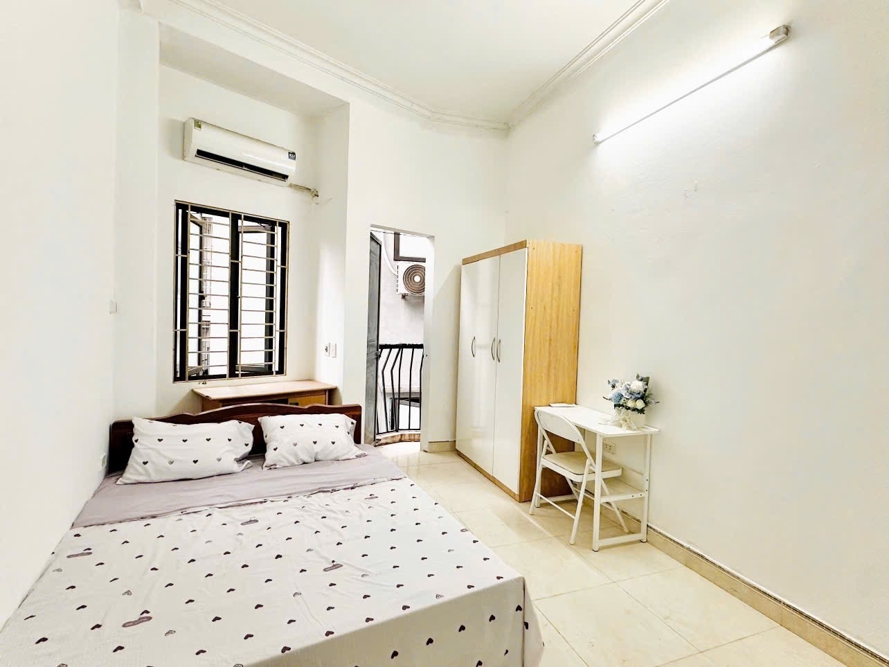 Phòng trọ Studio 25m2 tại Time House Phú Kiều - Bắc Từ Liêm - Phòng ngủ