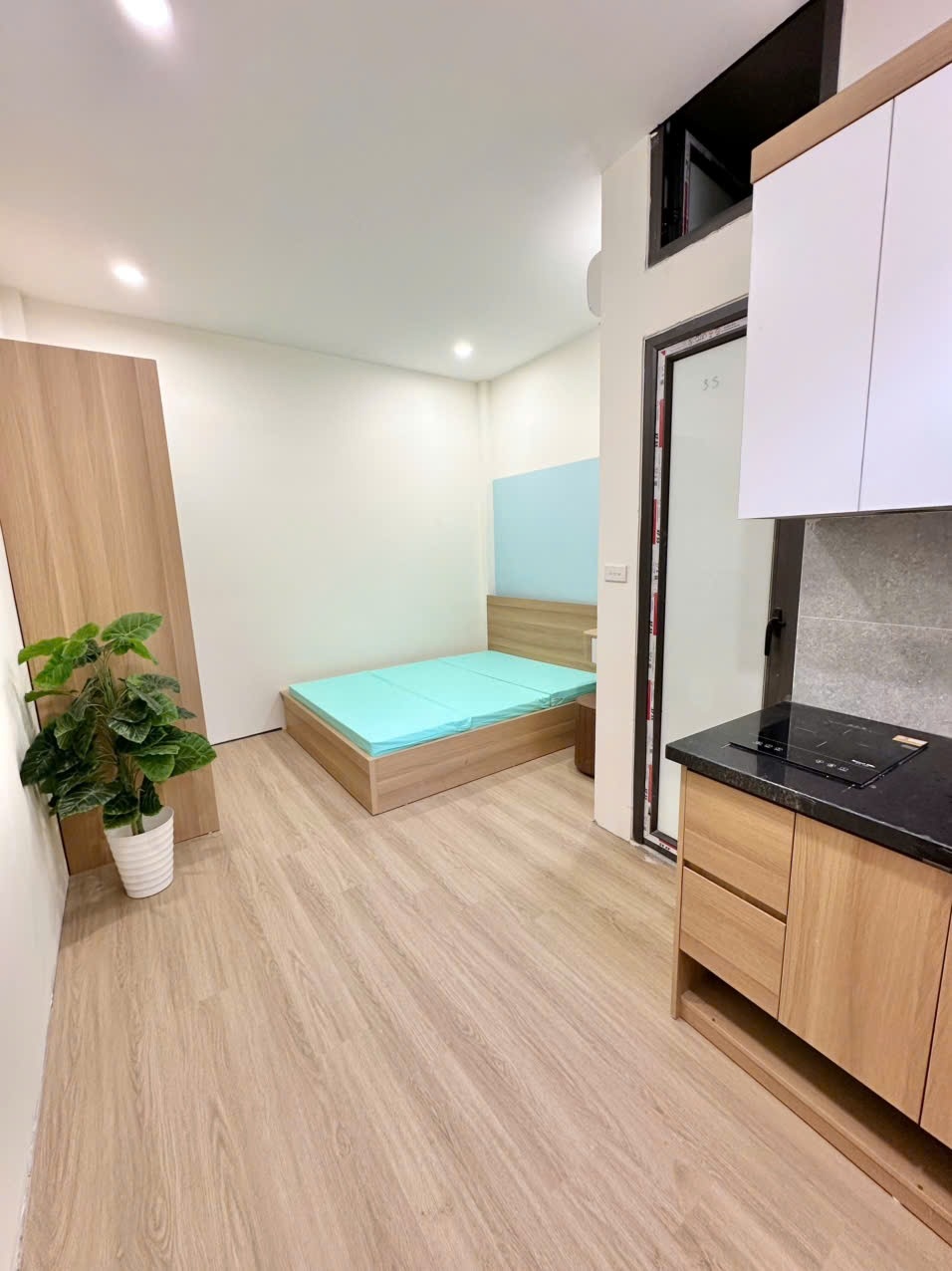 Phòng trọ Studio 30m2 tại GENZ Home Kim Ngưu - Hai Bà Trưng - Phòng ngủ