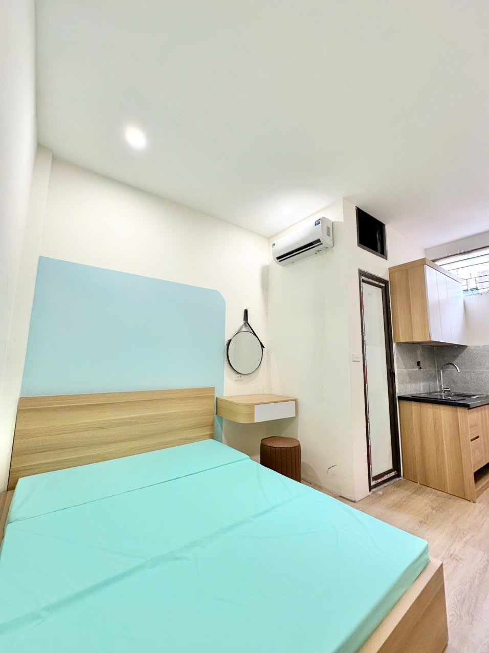 Phòng trọ Studio 30m2 tại GENZ Home Kim Ngưu - Hai Bà Trưng - Phòng ngủ