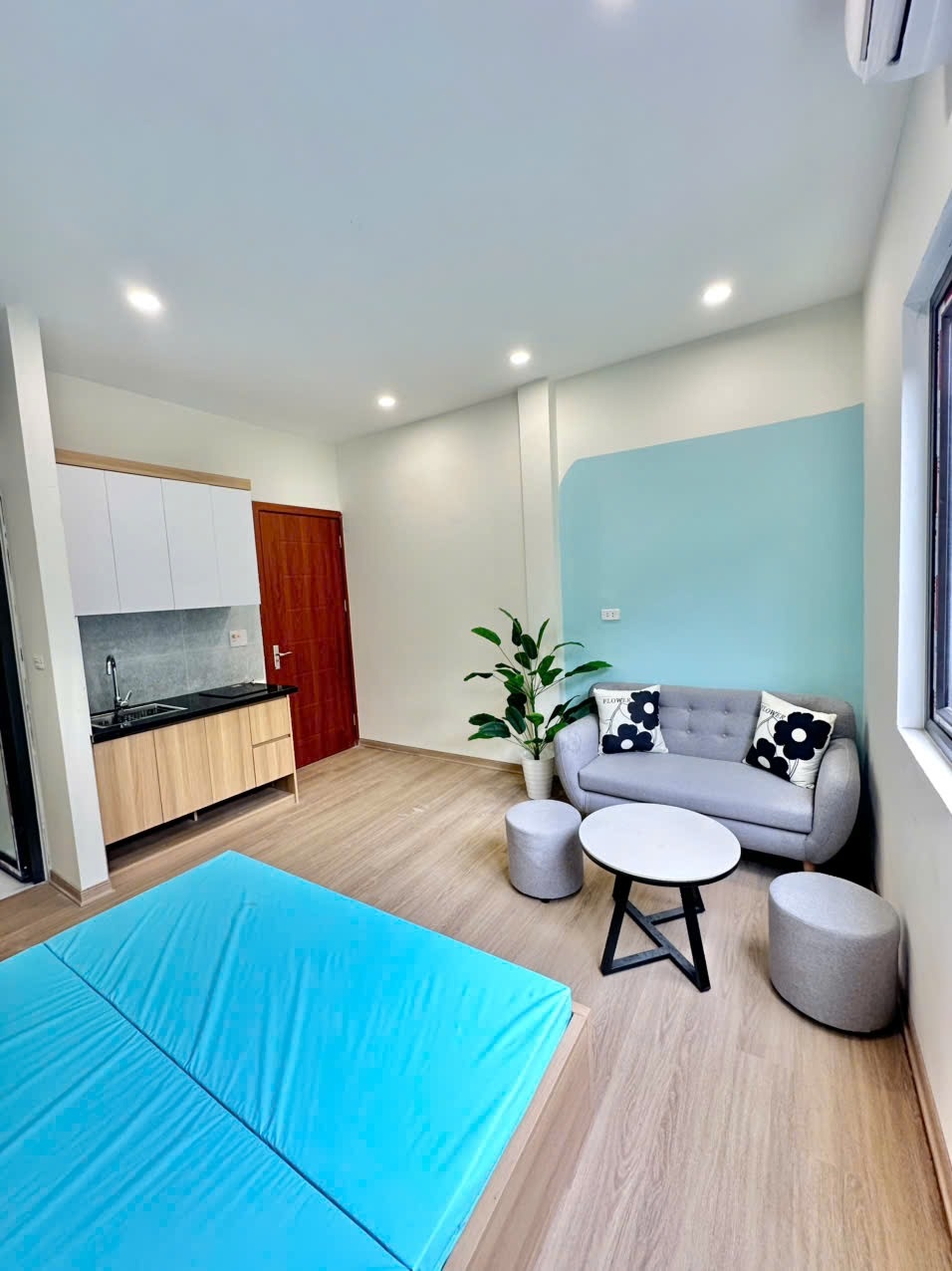 Phòng trọ Studio 40m2 tại GENZ Home Kim Ngưu - Hai Bà Trưng - Phòng bếp