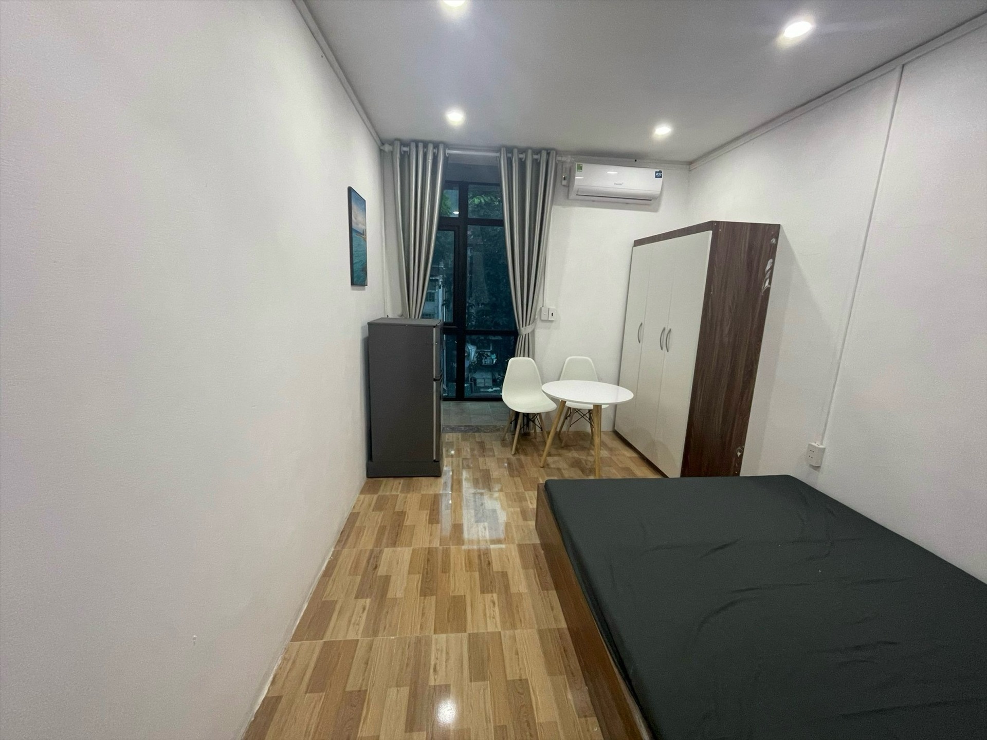 Phòng trọ Studio 25m2 tại NT House Nghĩa Tân - Cầu Giấy - Phòng ngủ