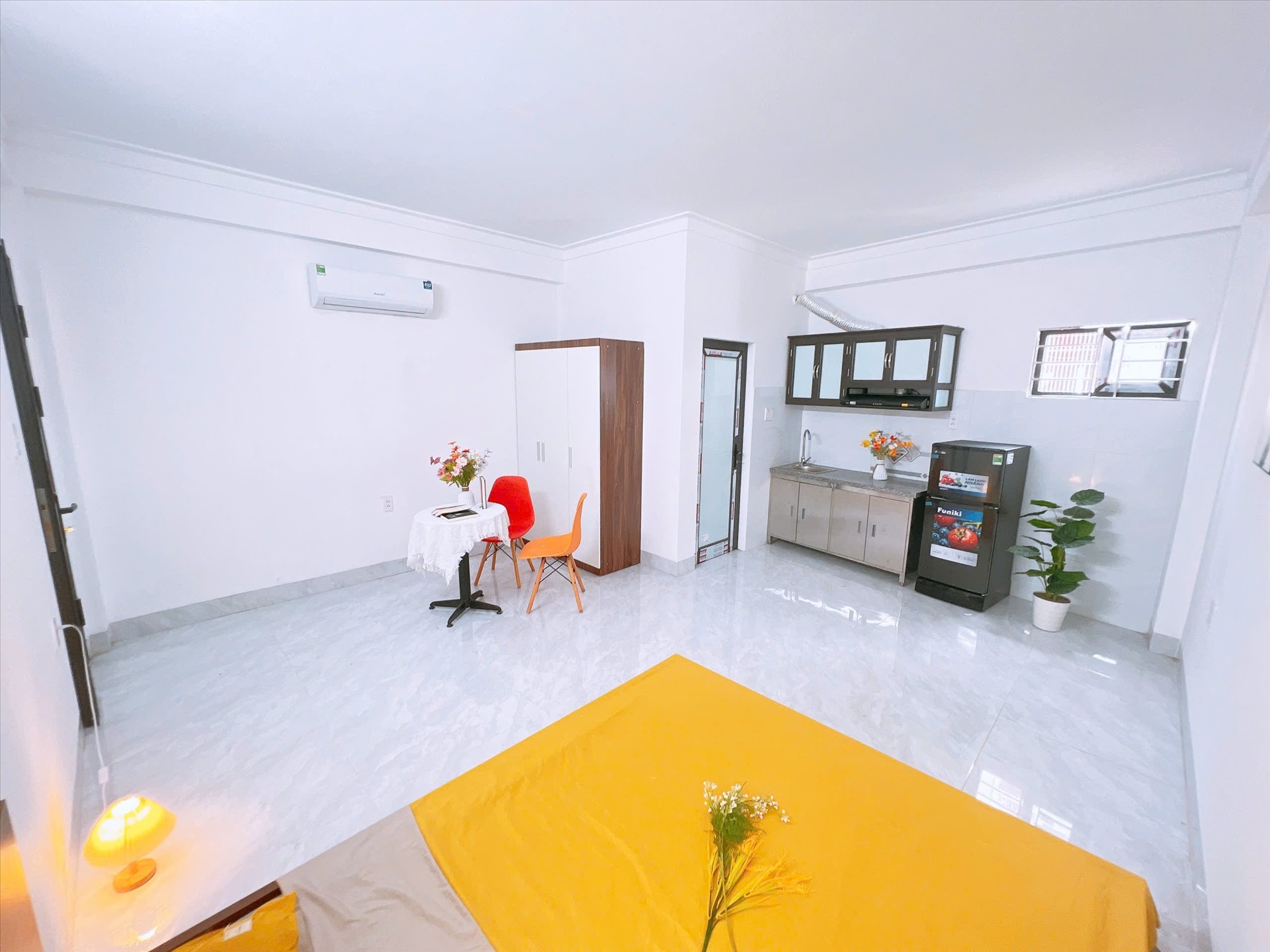 Phòng trọ Studio 30m2 tại Happyhomes Lạc Long Quân - Tây Hồ - Phòng bếp