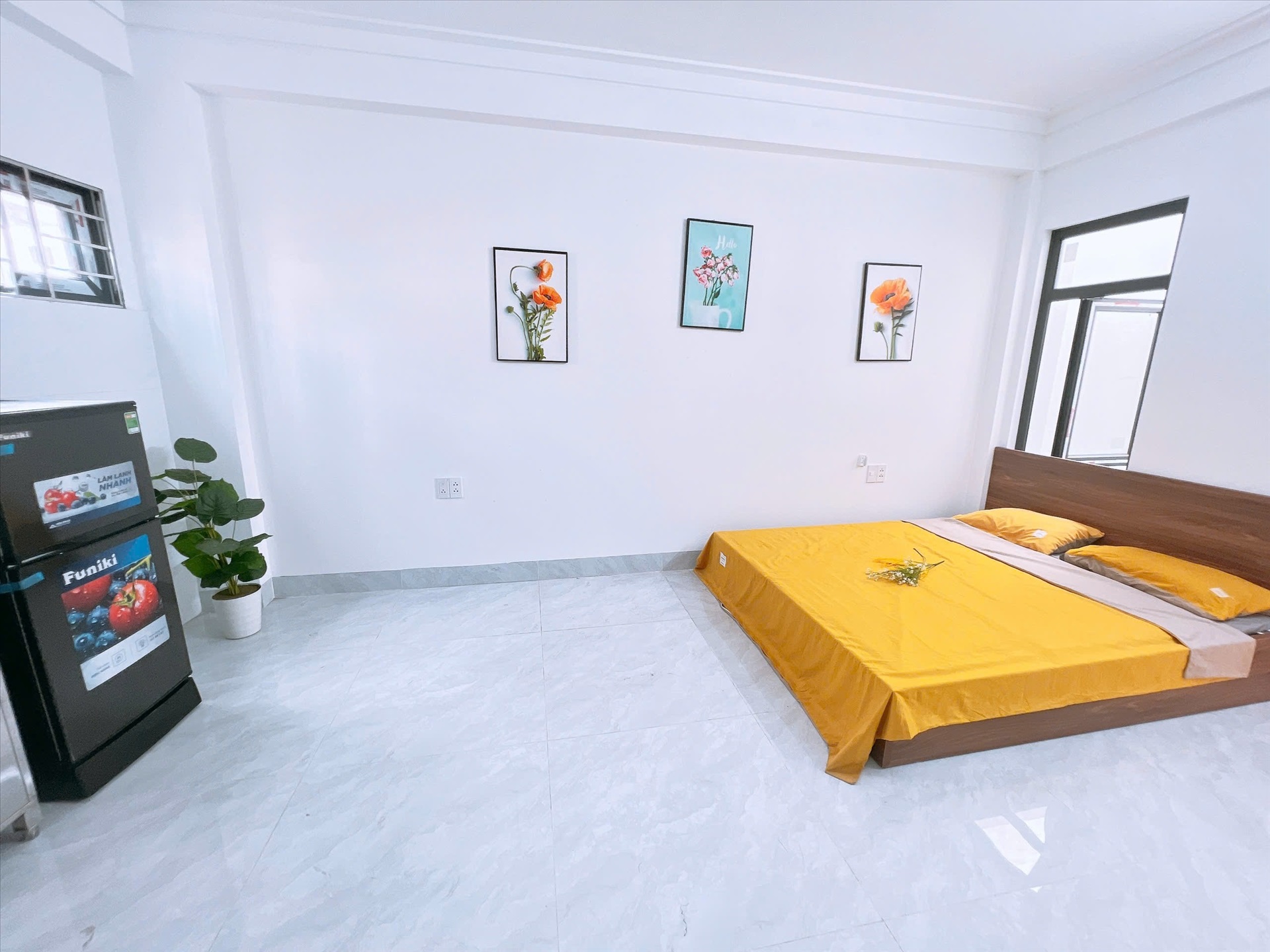 Phòng trọ Studio 30m2 tại Happyhomes Lạc Long Quân - Tây Hồ - Phòng ngủ