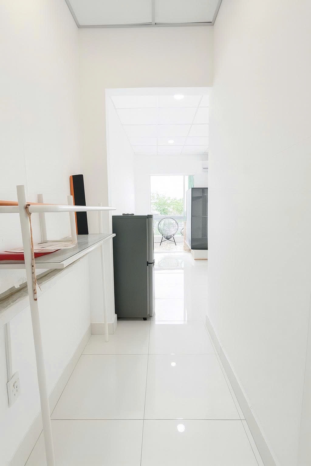 Phòng trọ Studio 30m2 tại REDHOMES Điện Biên Phủ - Bình Thạnh - Phòng khách