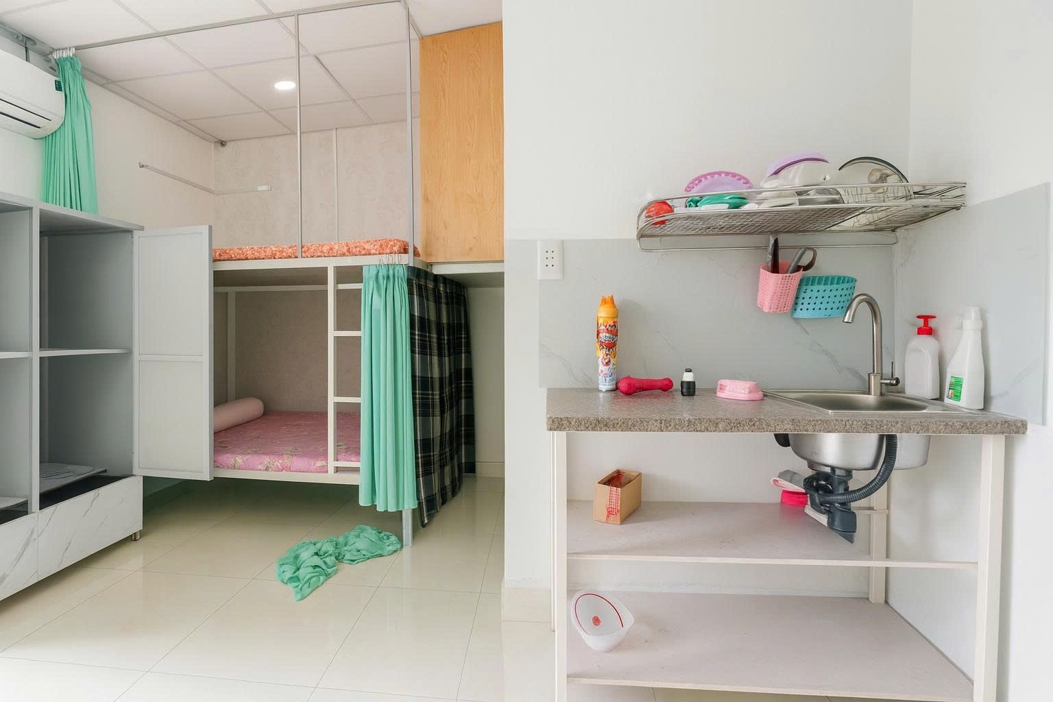 Phòng trọ Studio 30m2 tại REDHOMES Điện Biên Phủ - Bình Thạnh - Phòng ngủ