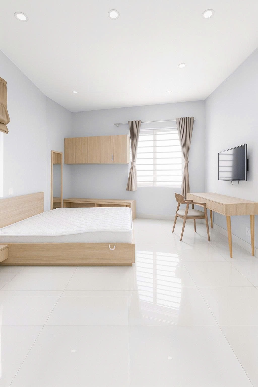 Phòng trọ Studio 30m2 tại REDHOMES Điện Biên Phủ - Bình Thạnh - Phòng ngủ