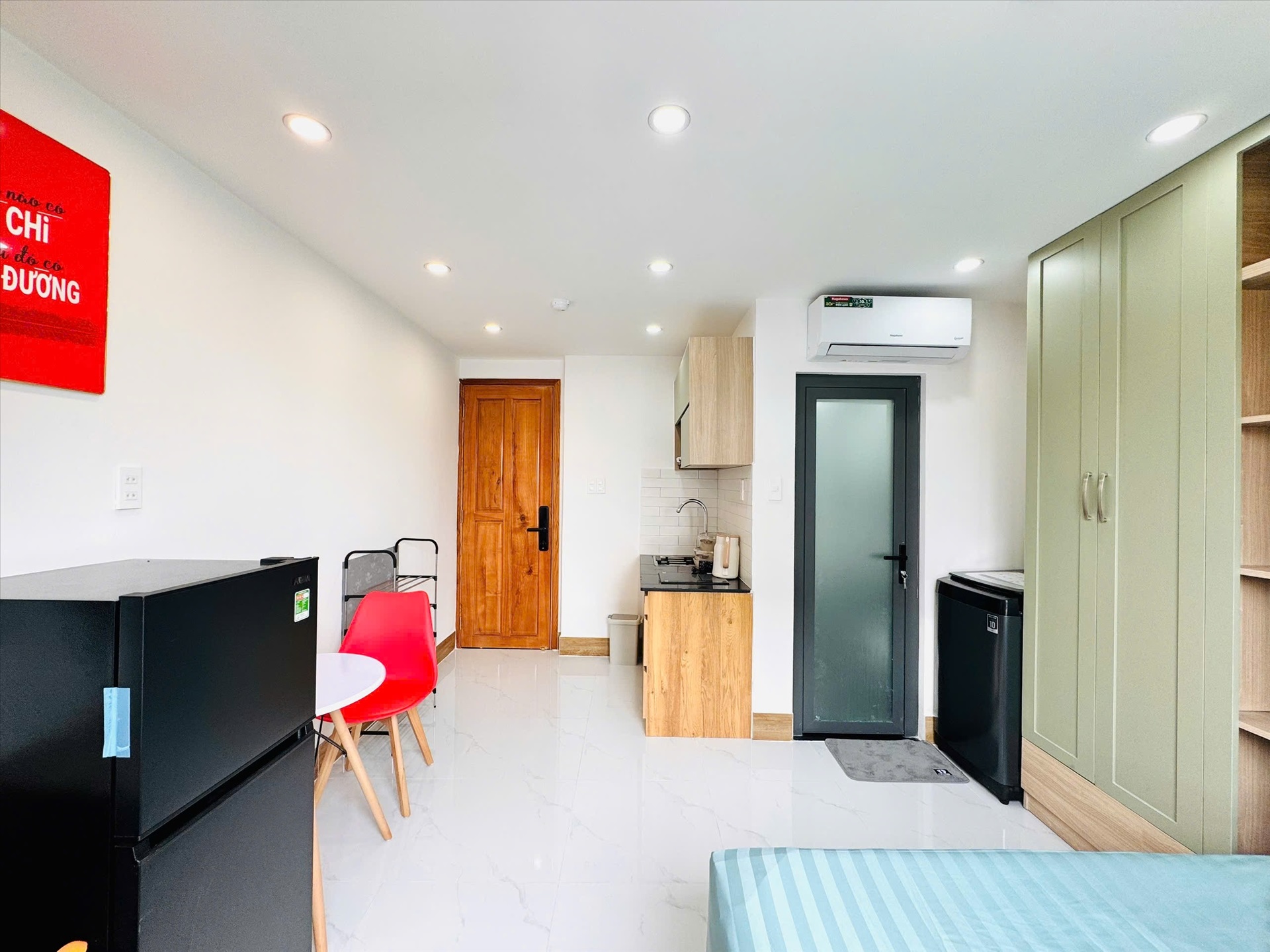 Phòng trọ Studio 25m2 tại Xuân Phát Apartment Đường số 4 - Gò Vấp - Phòng bếp