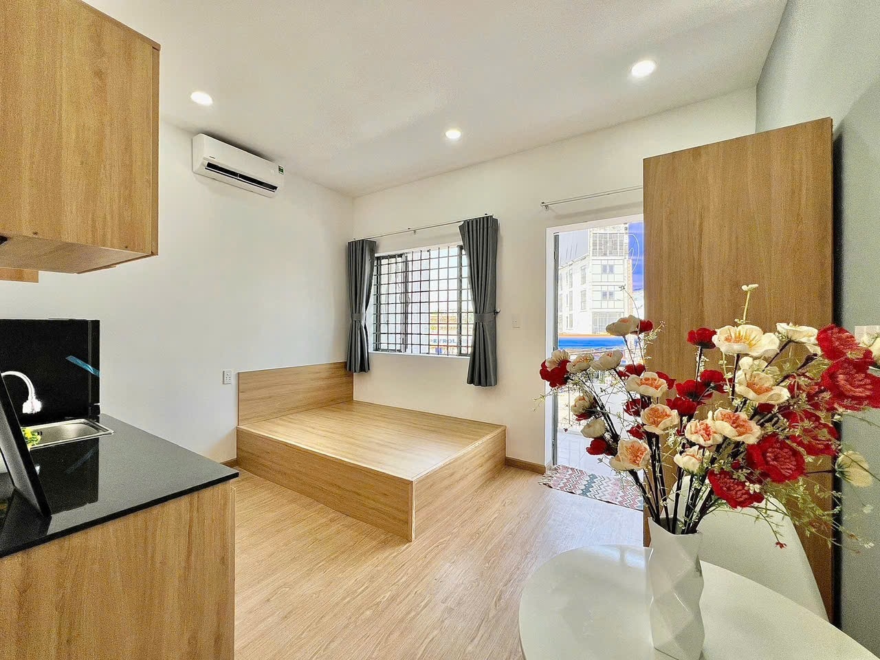Phòng trọ Studio 30m2 tại Lacasa Lạc Long Quân - Tân Bình - Phòng ngủ